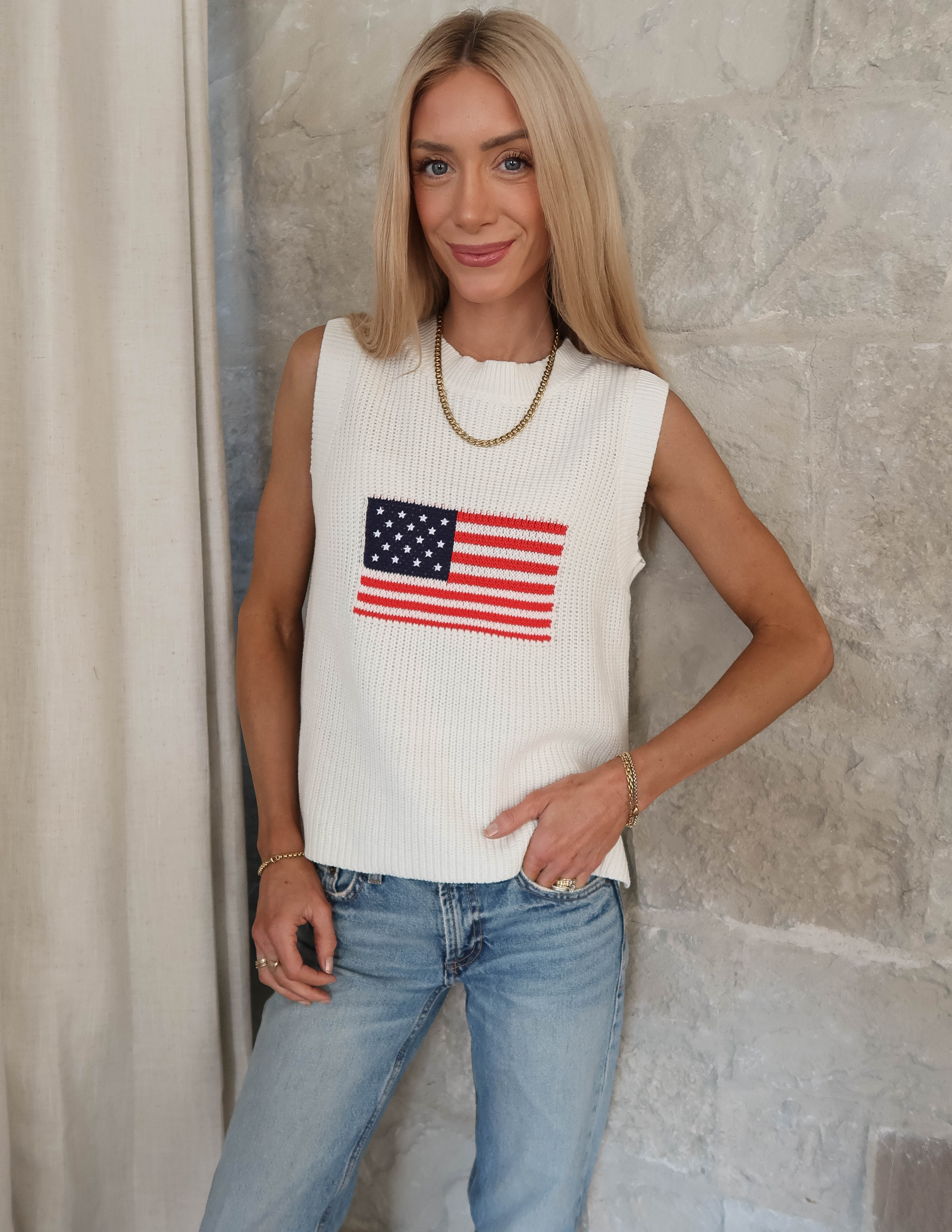 Americana Breeze Knit Top - Image 5