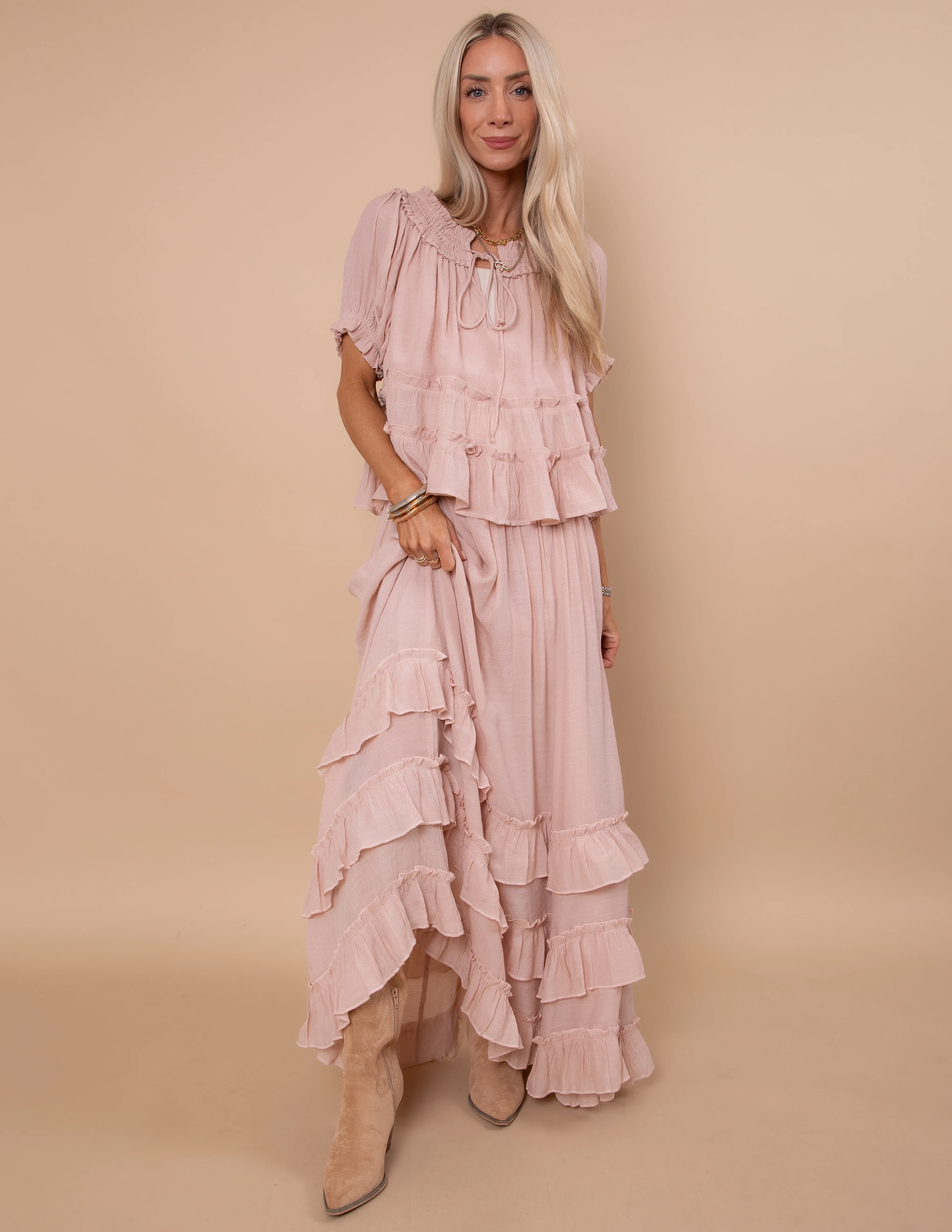 Beatrice Ruffle Maxi Skirt - Image 5