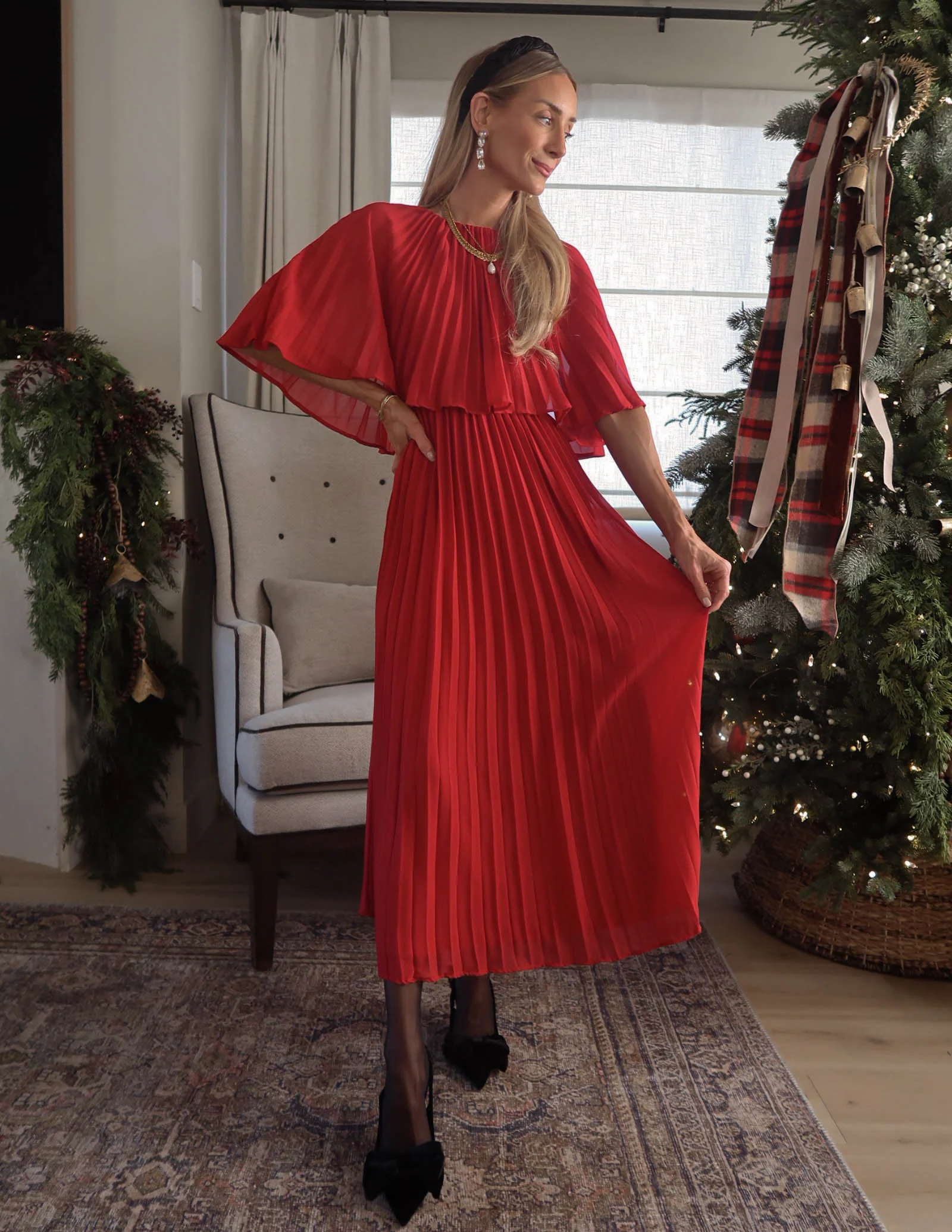 Charlotte Pleated Dress - Image 6