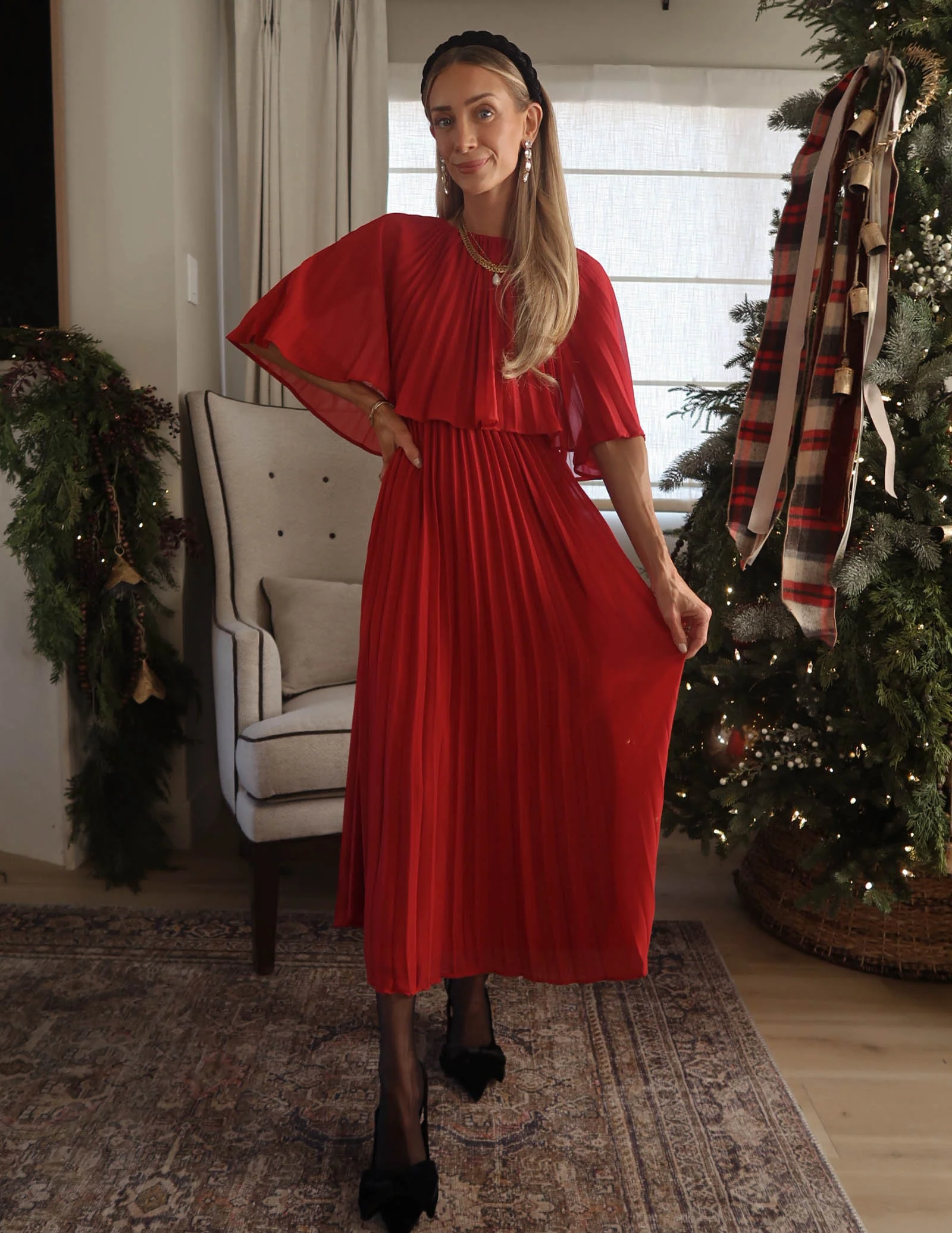 Charlotte Pleated Dress - Image 7