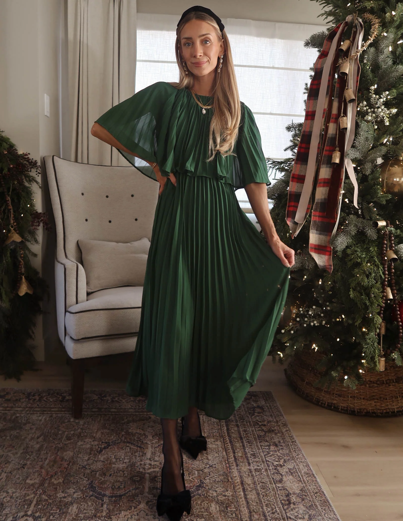 Charlotte Pleated Dress - Image 8