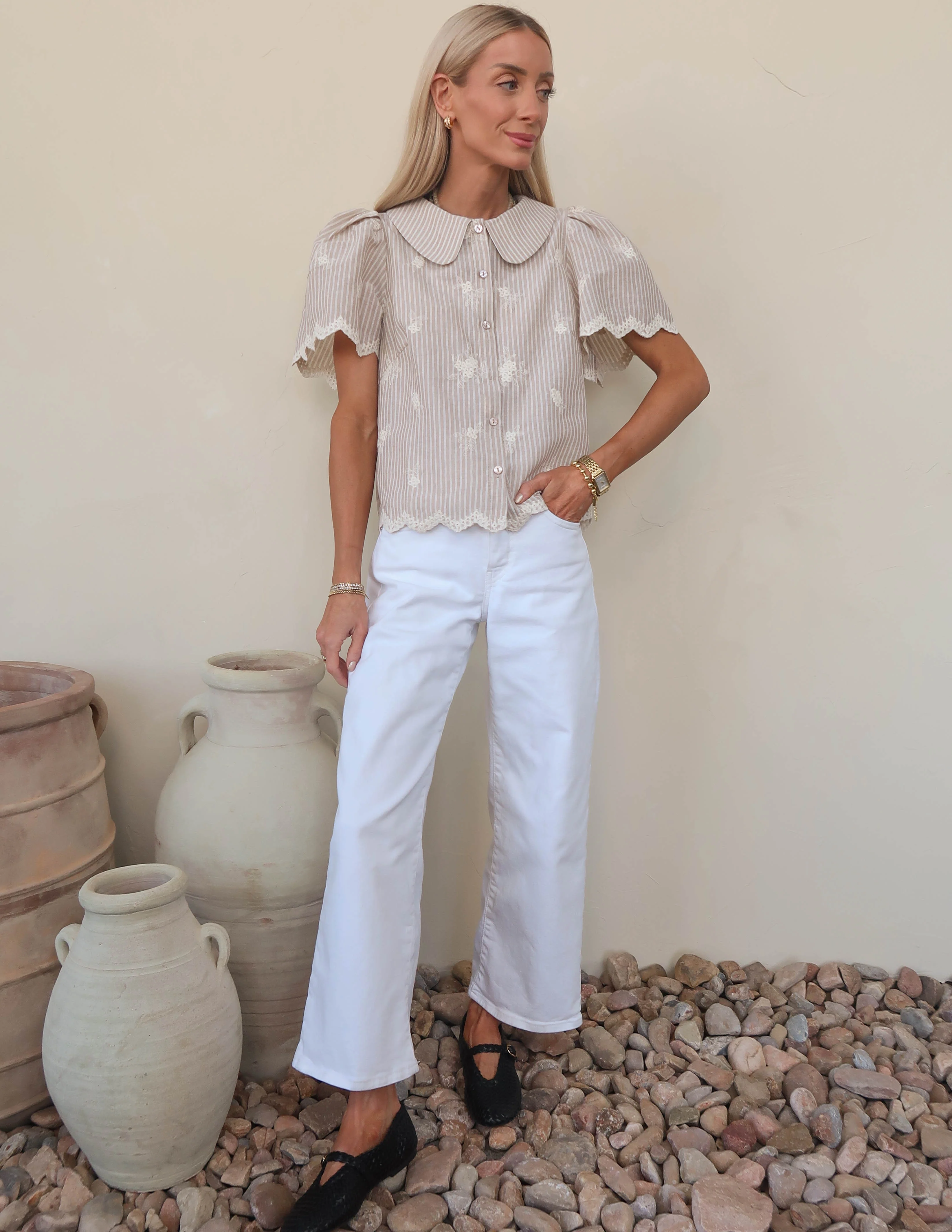 Cottage Bloom Embroidered Top - Image 4