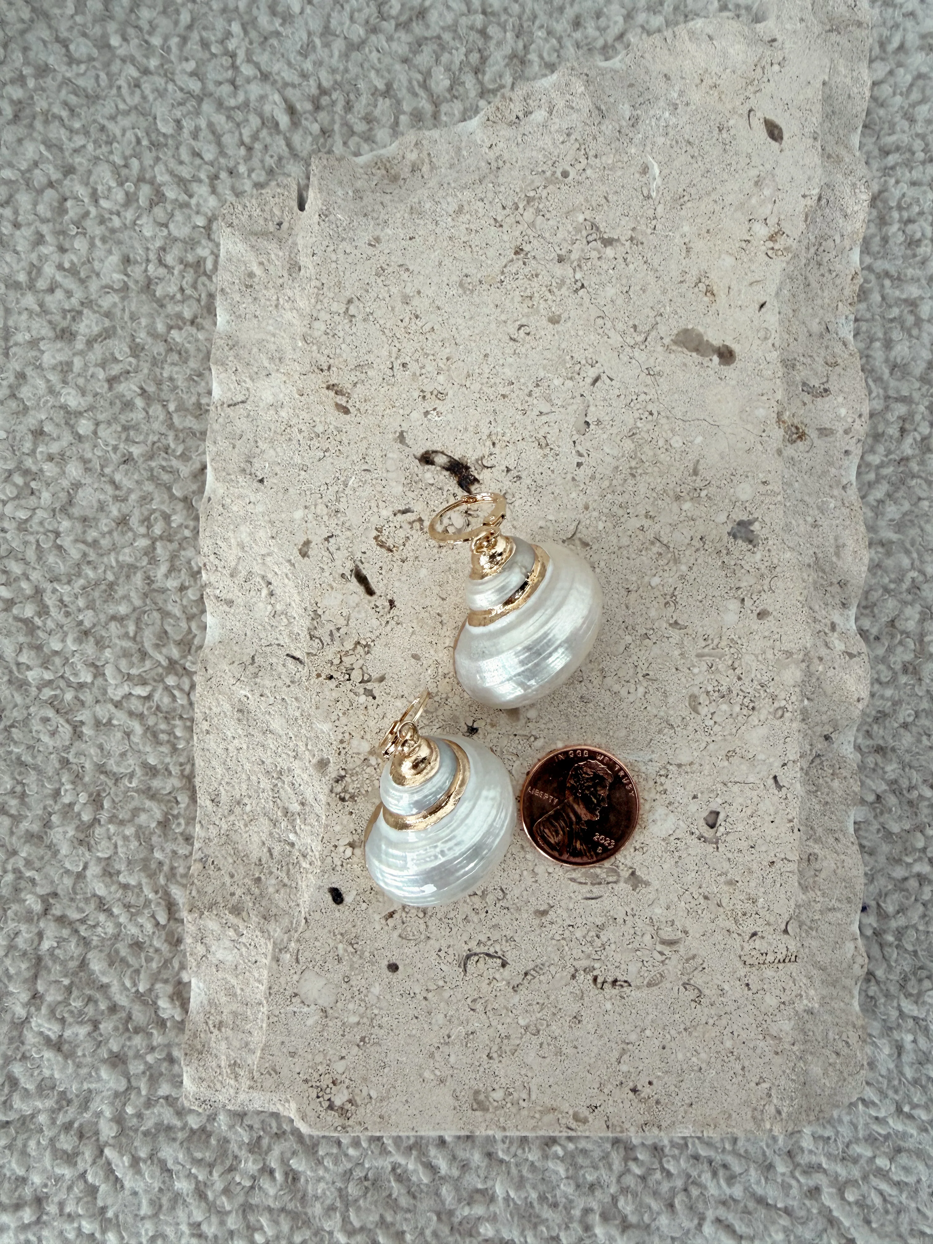 Destin Large Seashell Drop Earring - Image 3