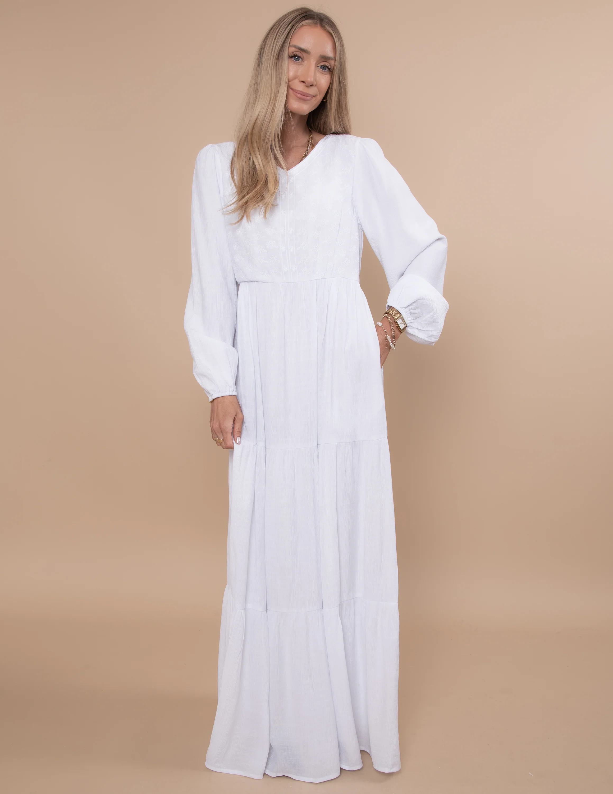 Divinity Embroidered Temple Dress - Image 5