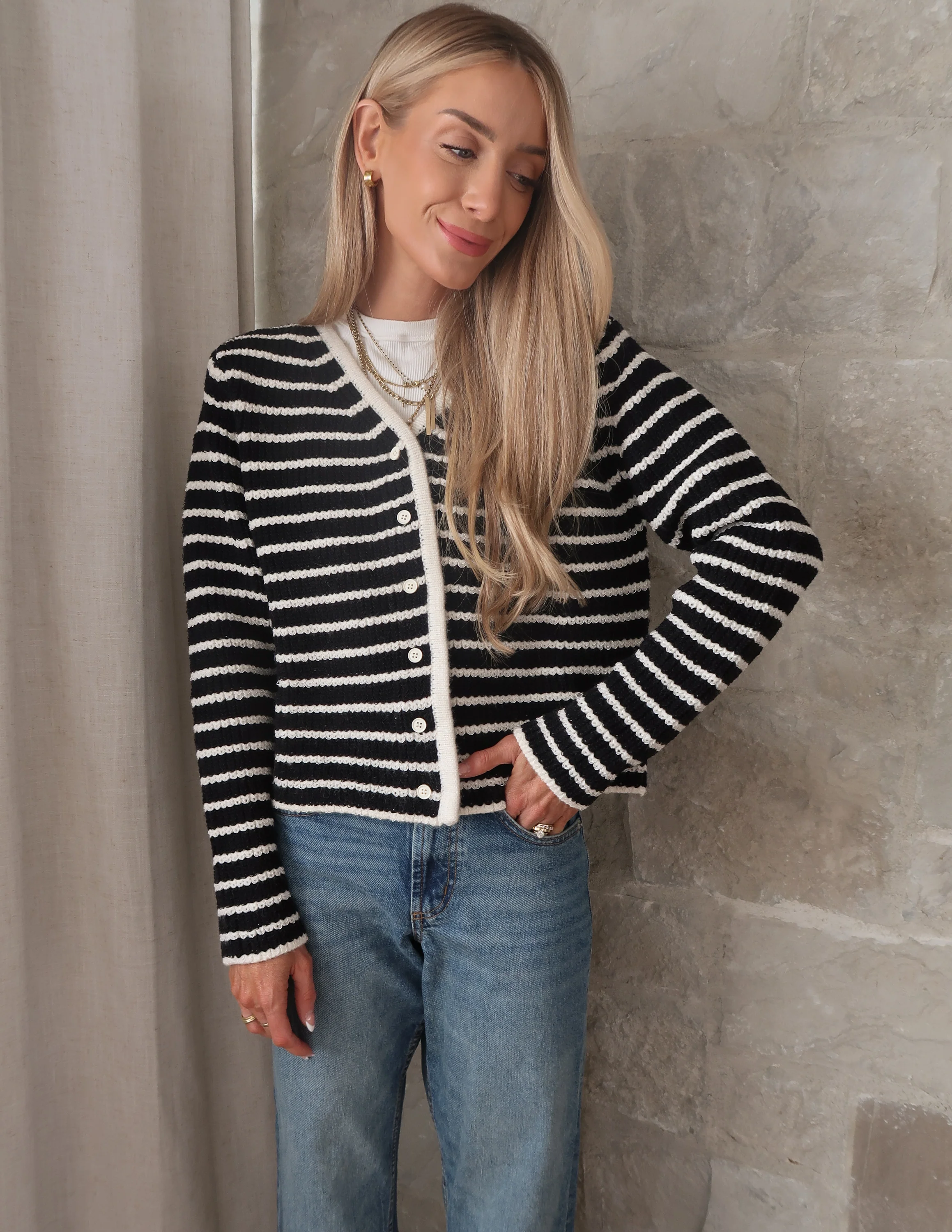 Eleanor Striped Cardigan - Image 3