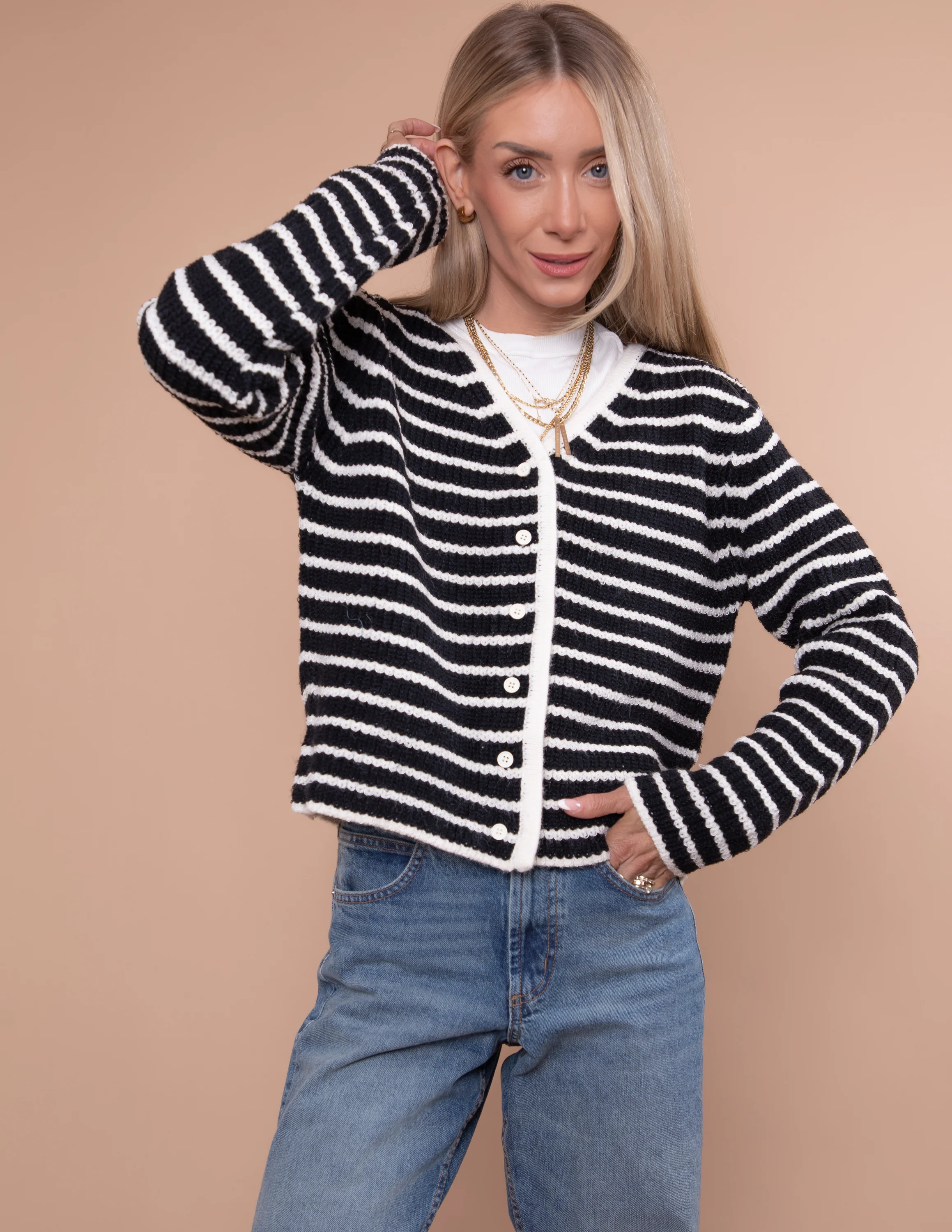 Eleanor Striped Cardigan - Image 6