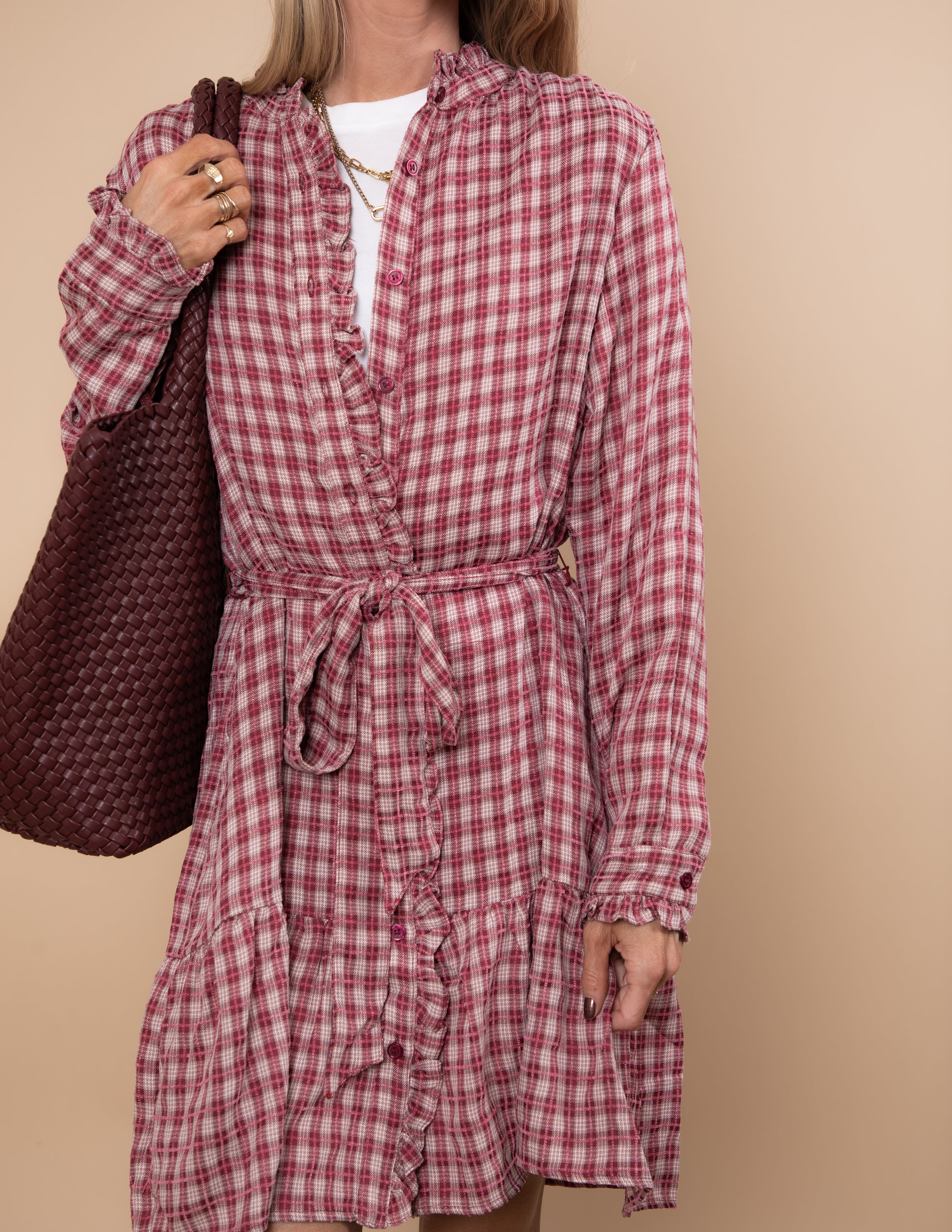 Elodie Gingham Dress - Image 10