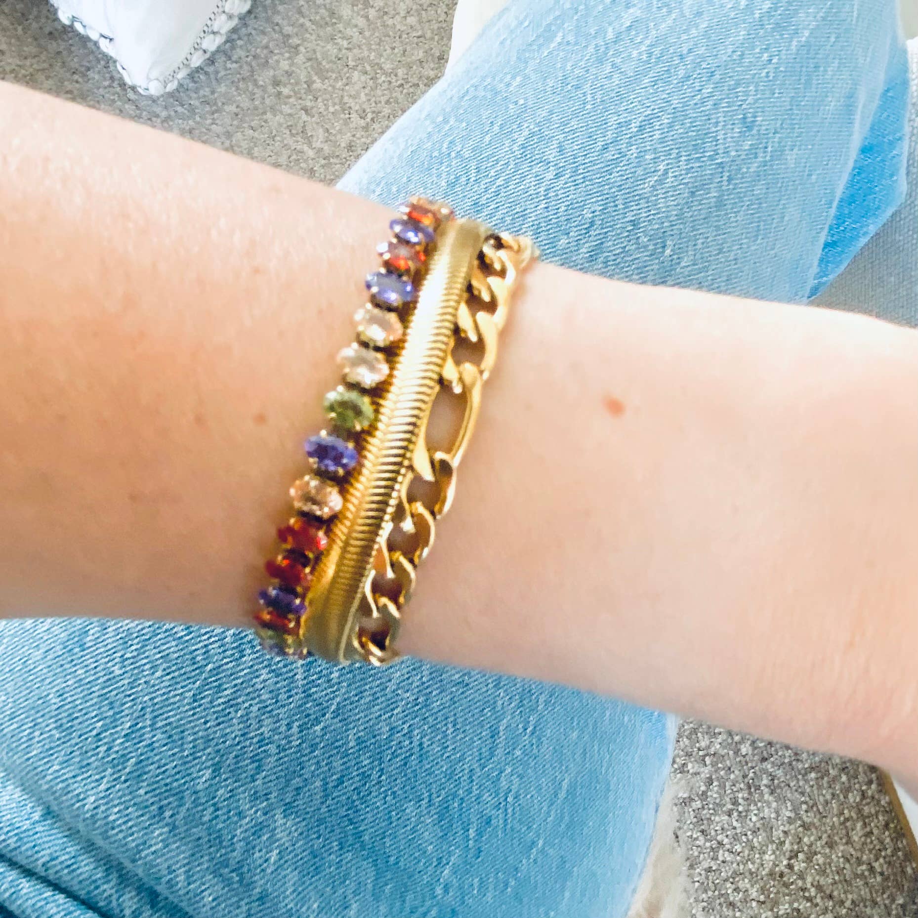 Forever Yours Figaro Bracelet - Image 2