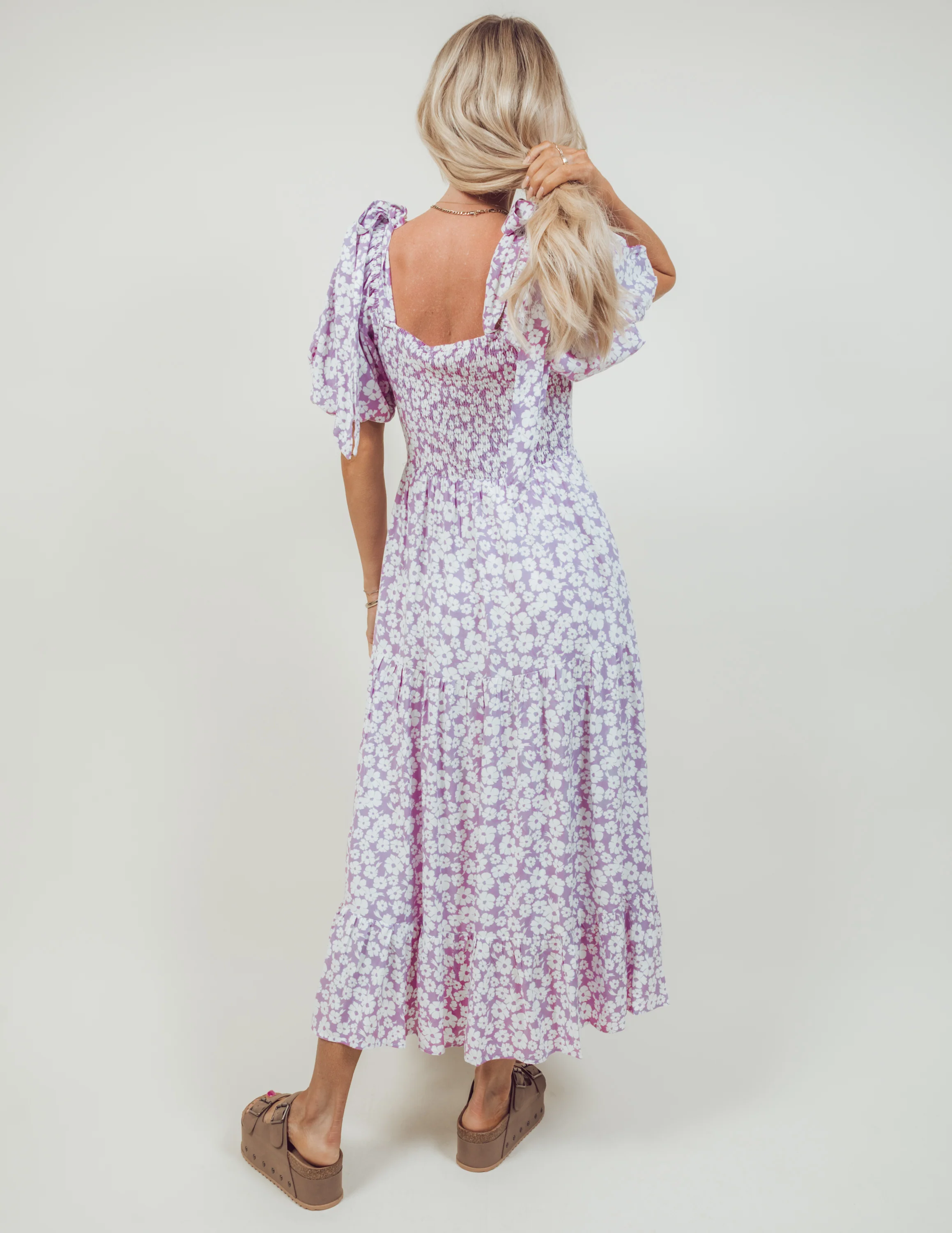 Gia Floral Midi Dress - Image 9