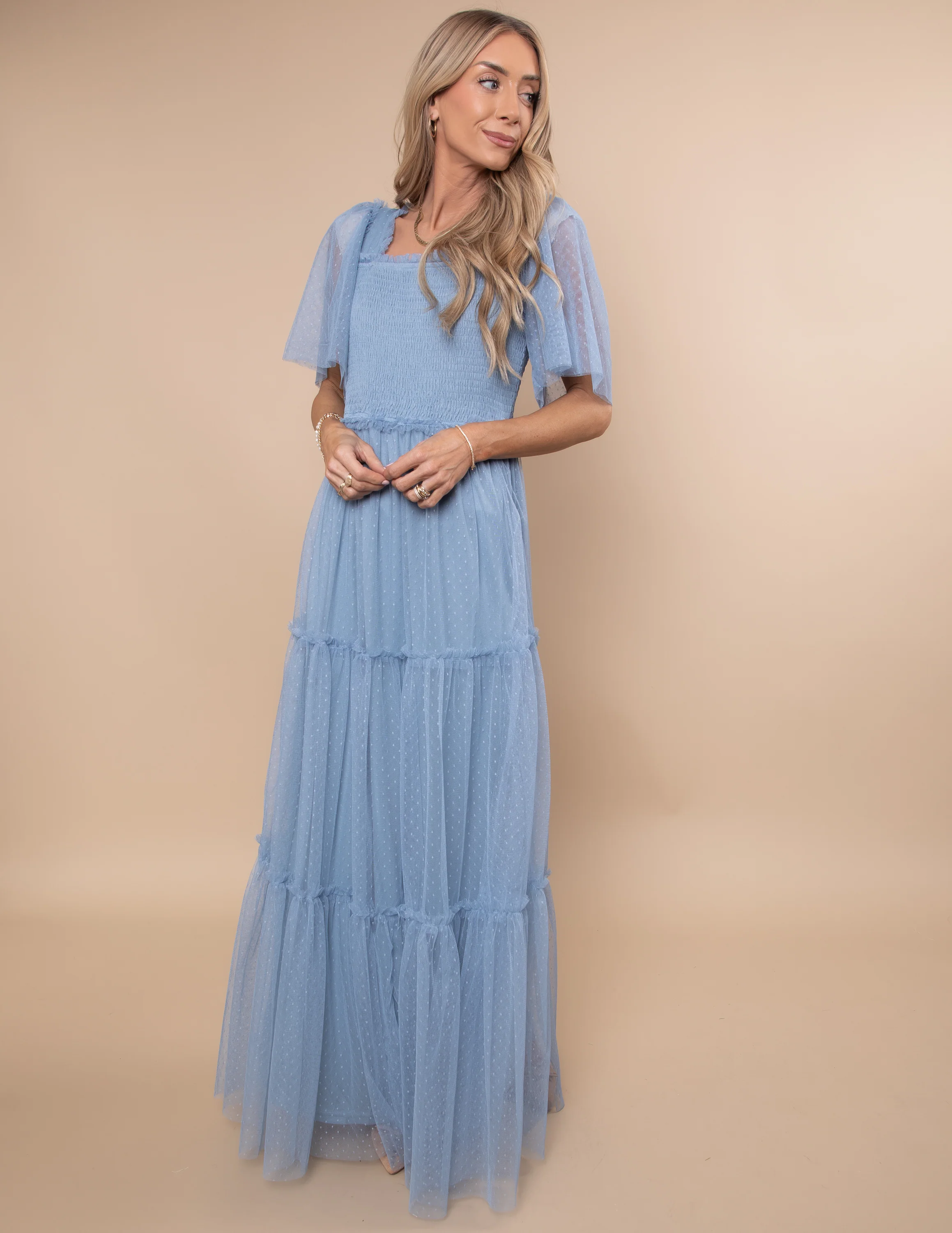 Gwenyth Mesh Maxi Dress - Image 11