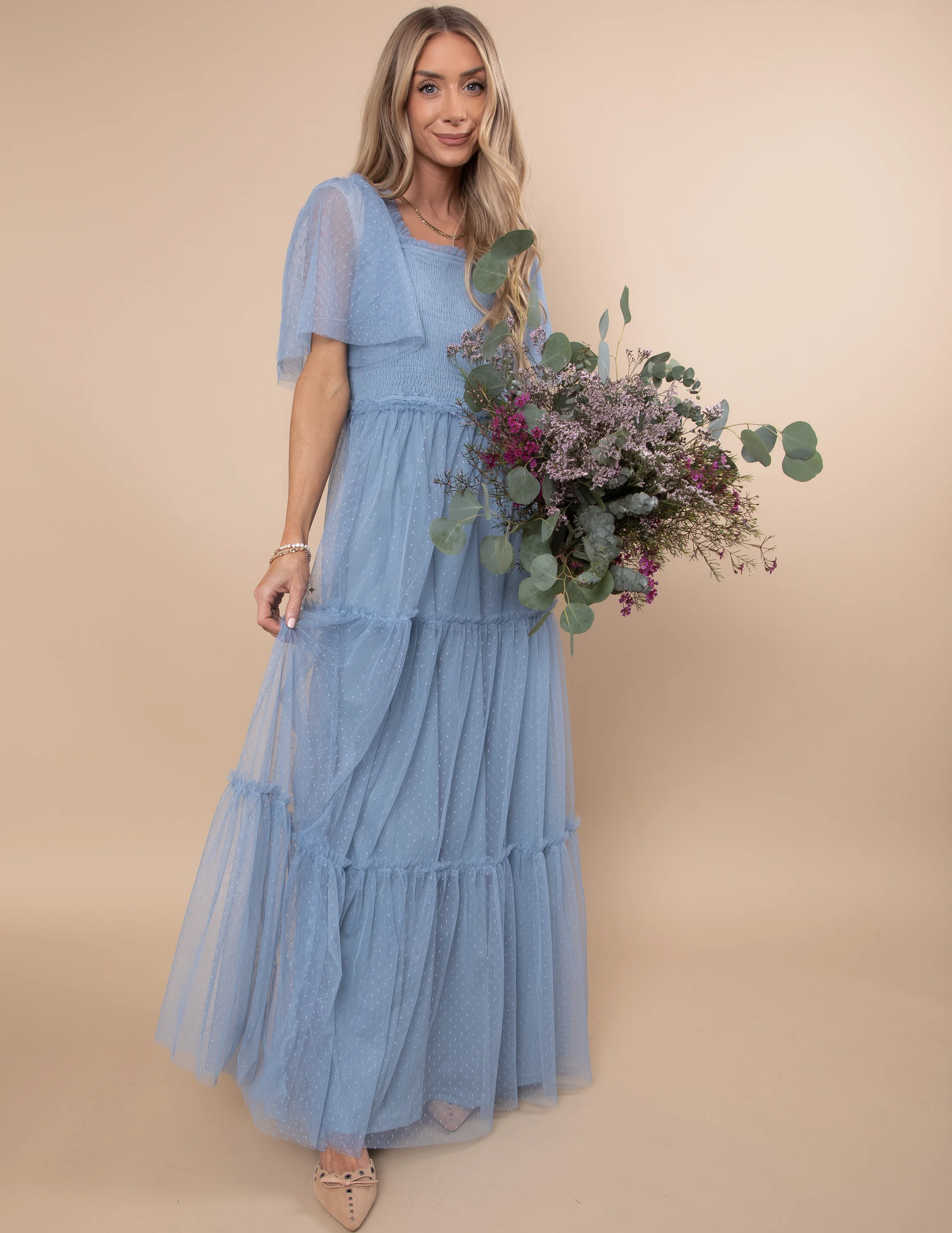Gwenyth Mesh Maxi Dress - Image 3