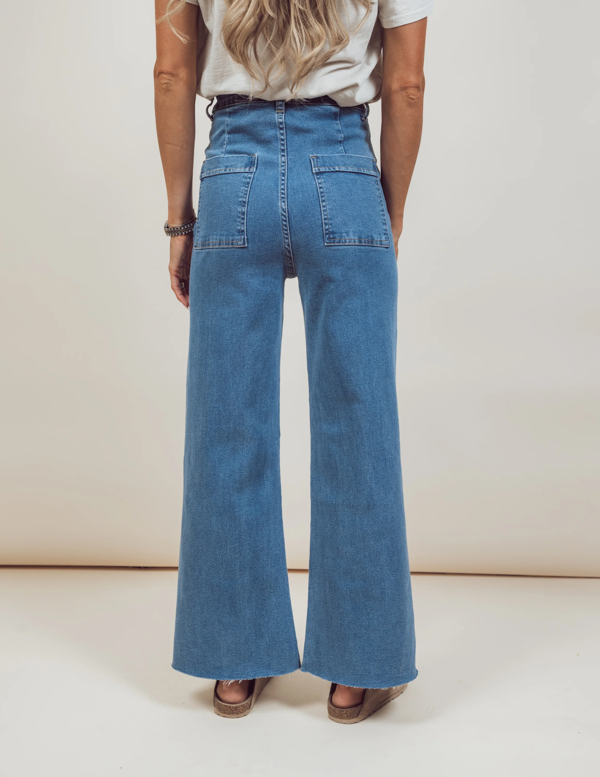 Henley Wide Leg Denim - Image 4