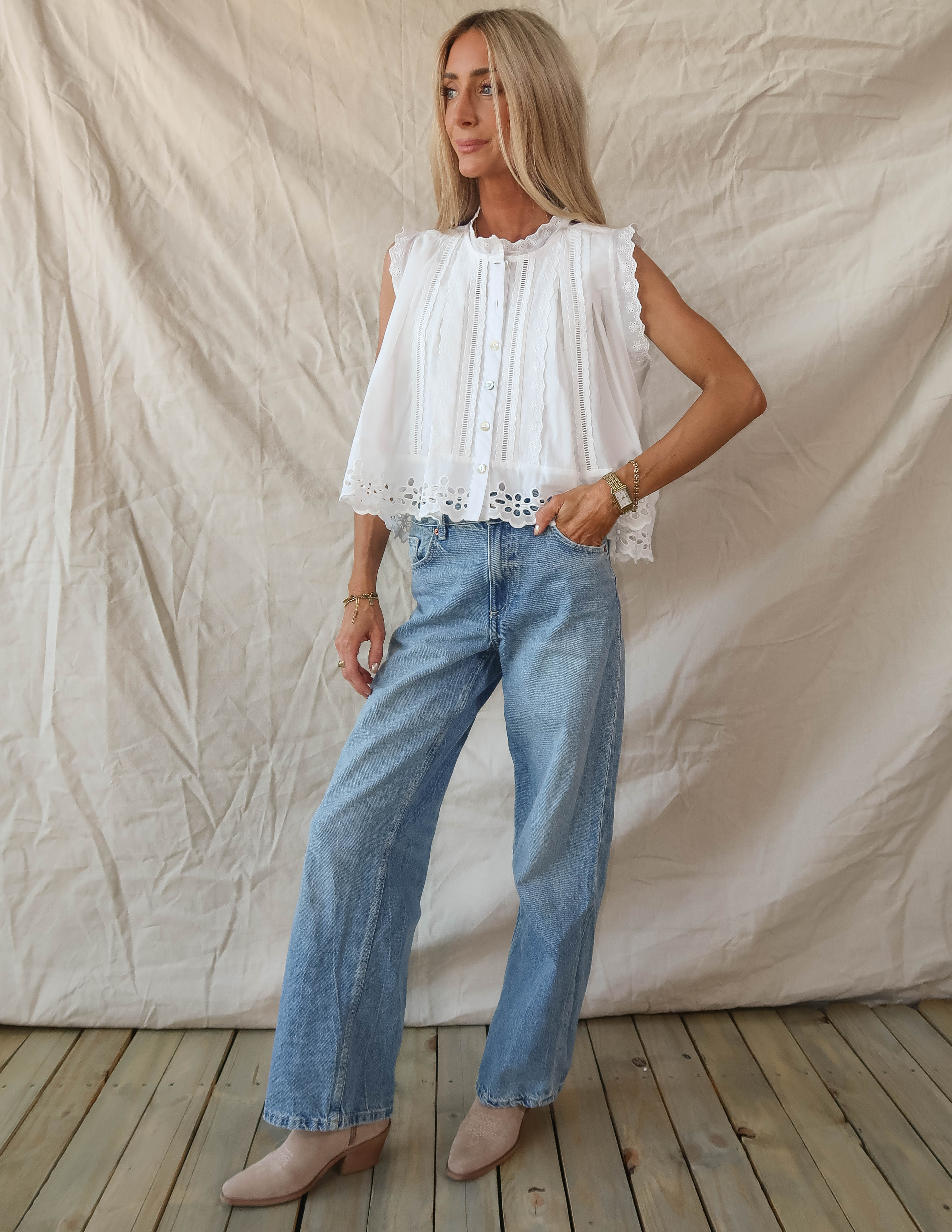 Isla Lace Tank - Image 3