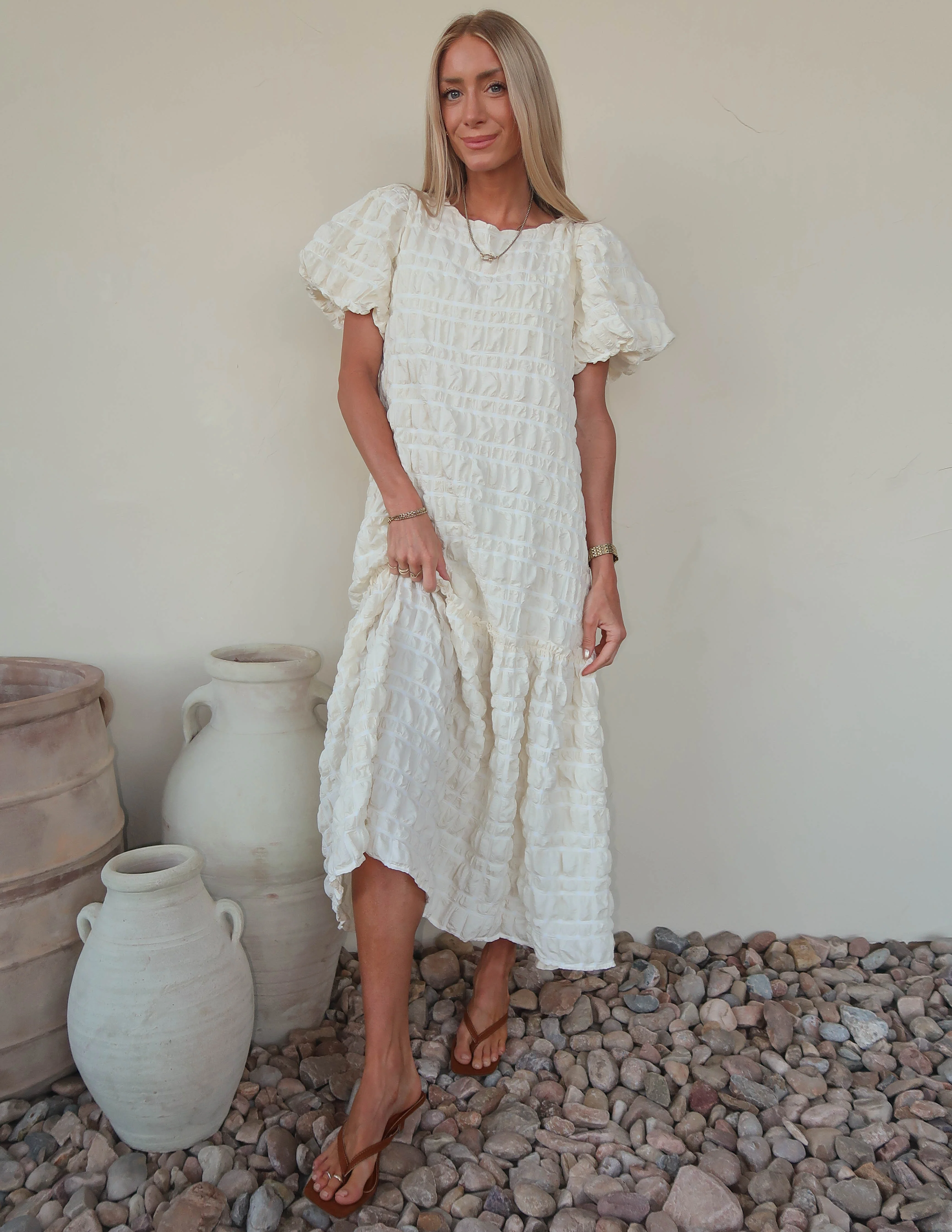 Janine Textured Dress - Image 2