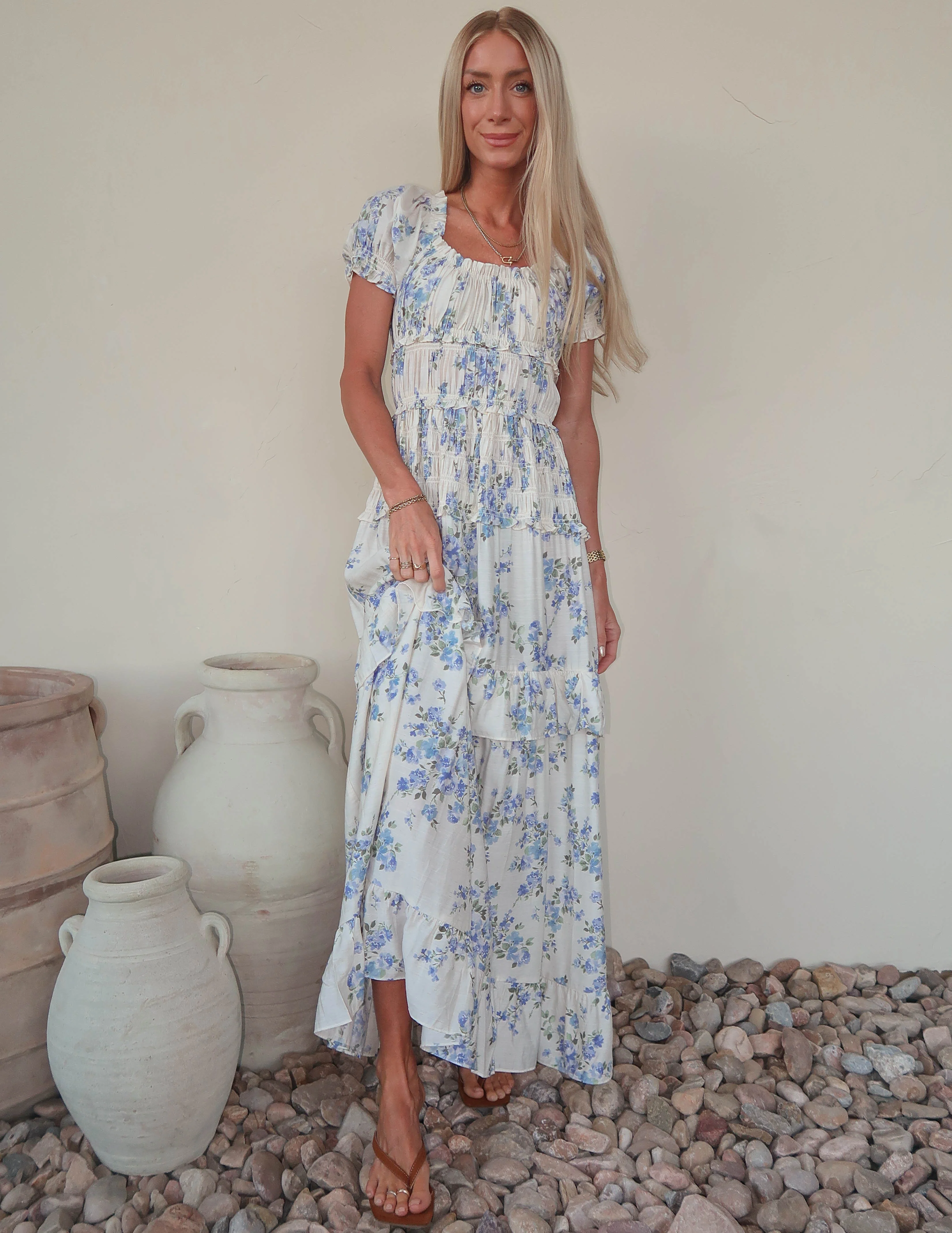 Katy Floral Tiered Dress