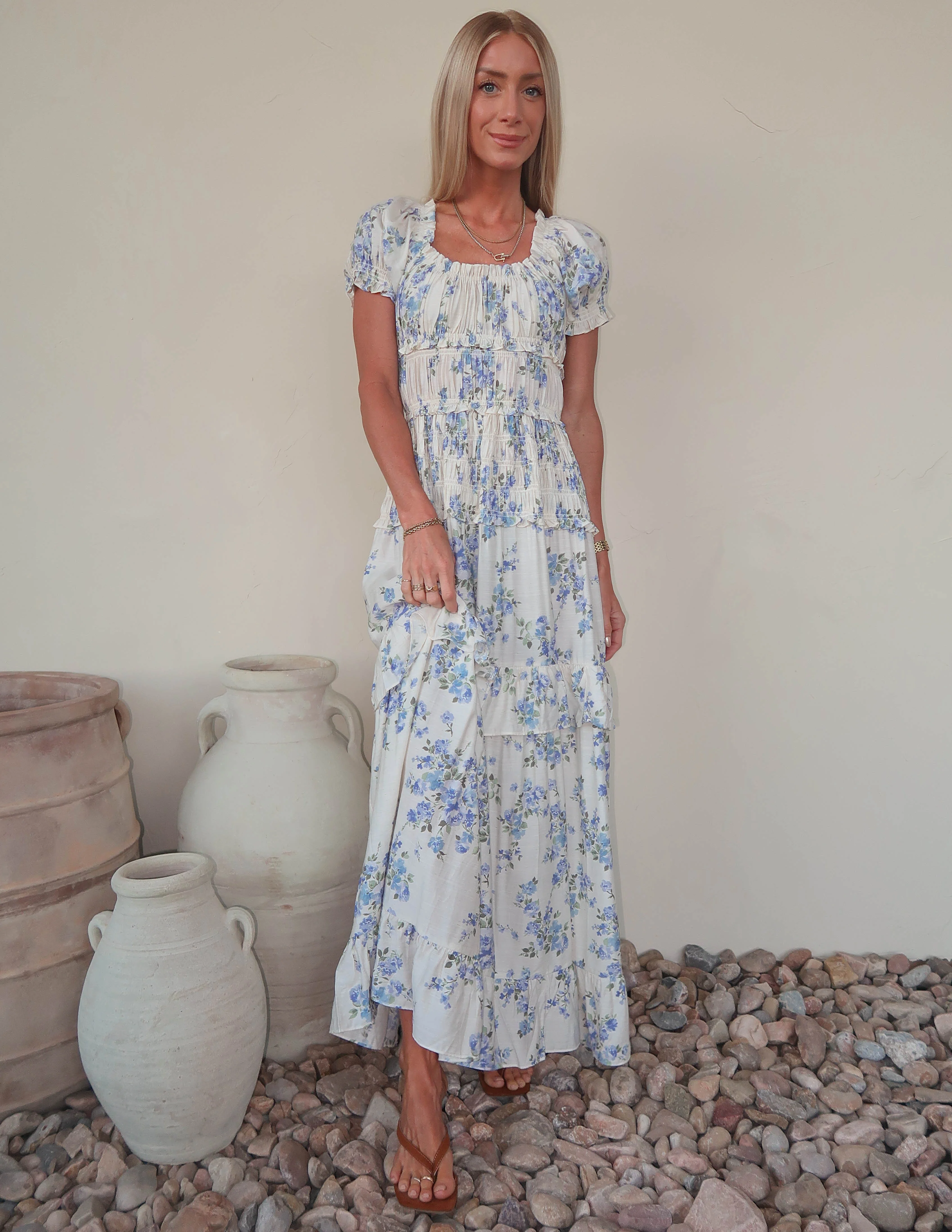 Katy Floral Tiered Dress - Image 2
