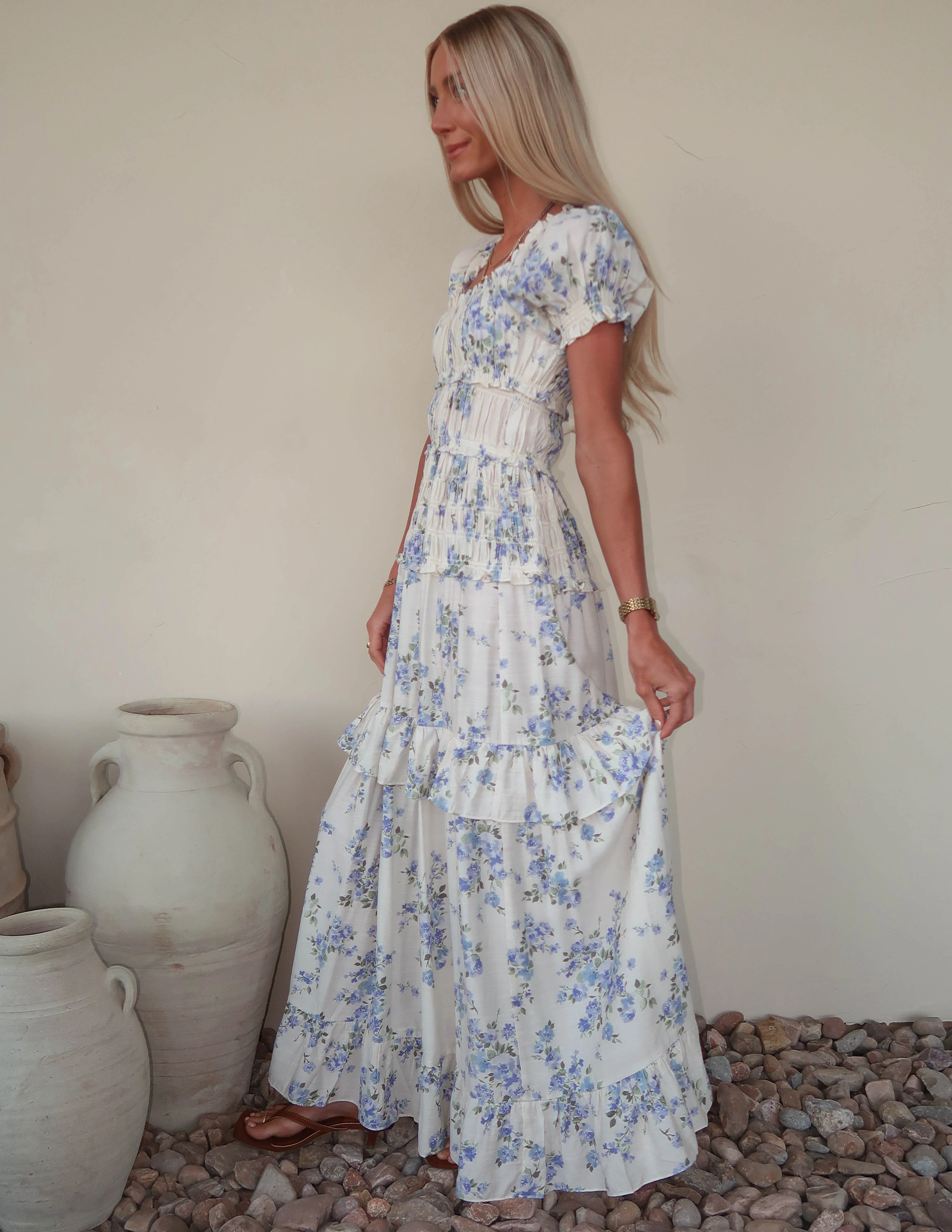 Katy Floral Tiered Dress - Image 3