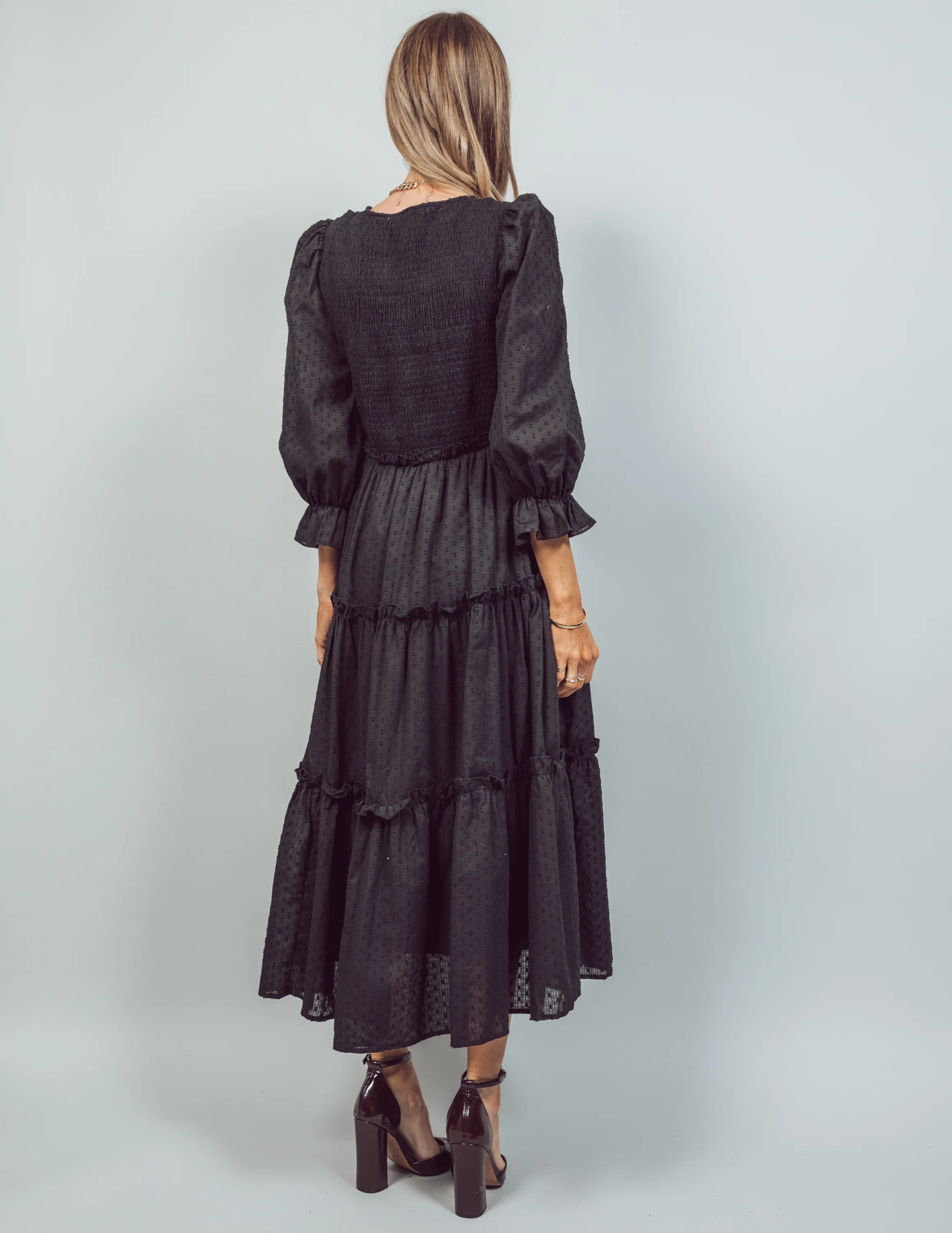 Kippa Textured Midi Dress - Image 6