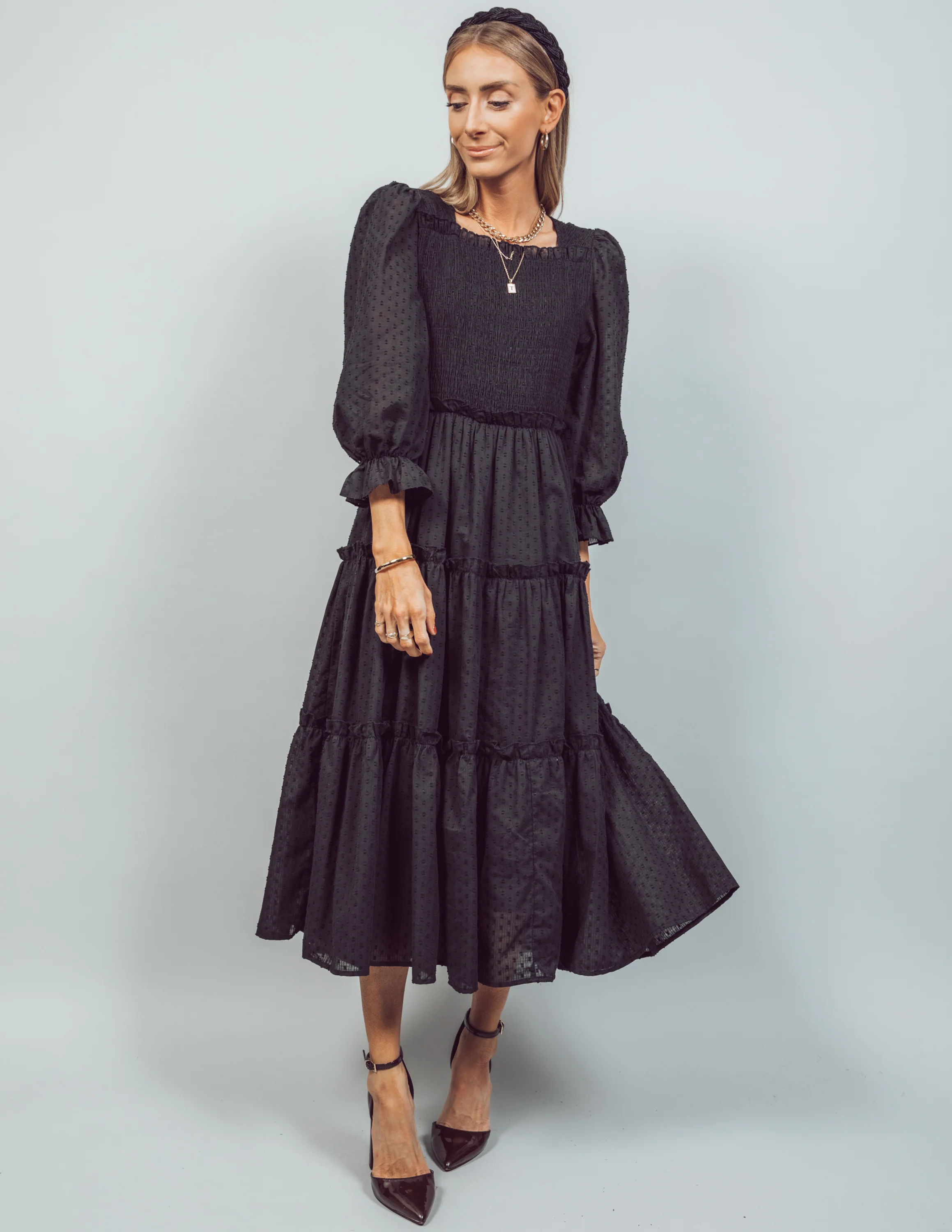 Kippa Textured Midi Dress - Image 8