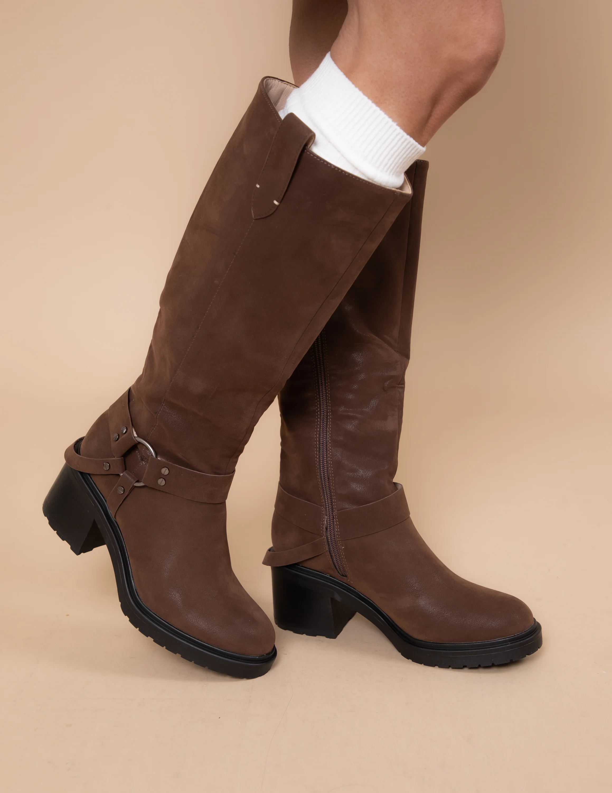 Leanne Moto Knee High Boots - Image 8