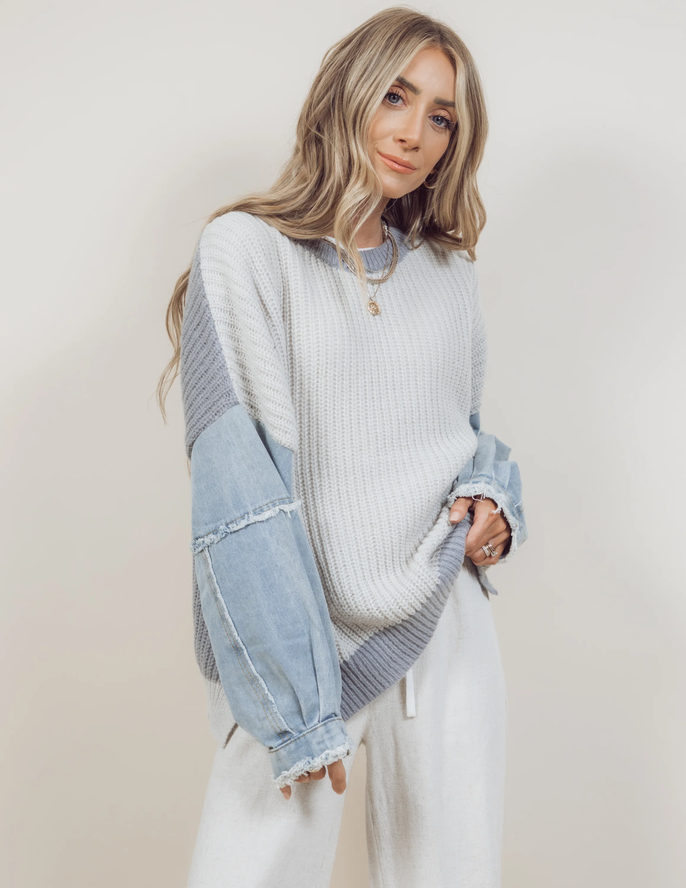 Lyra Denim Sweater - Image 8