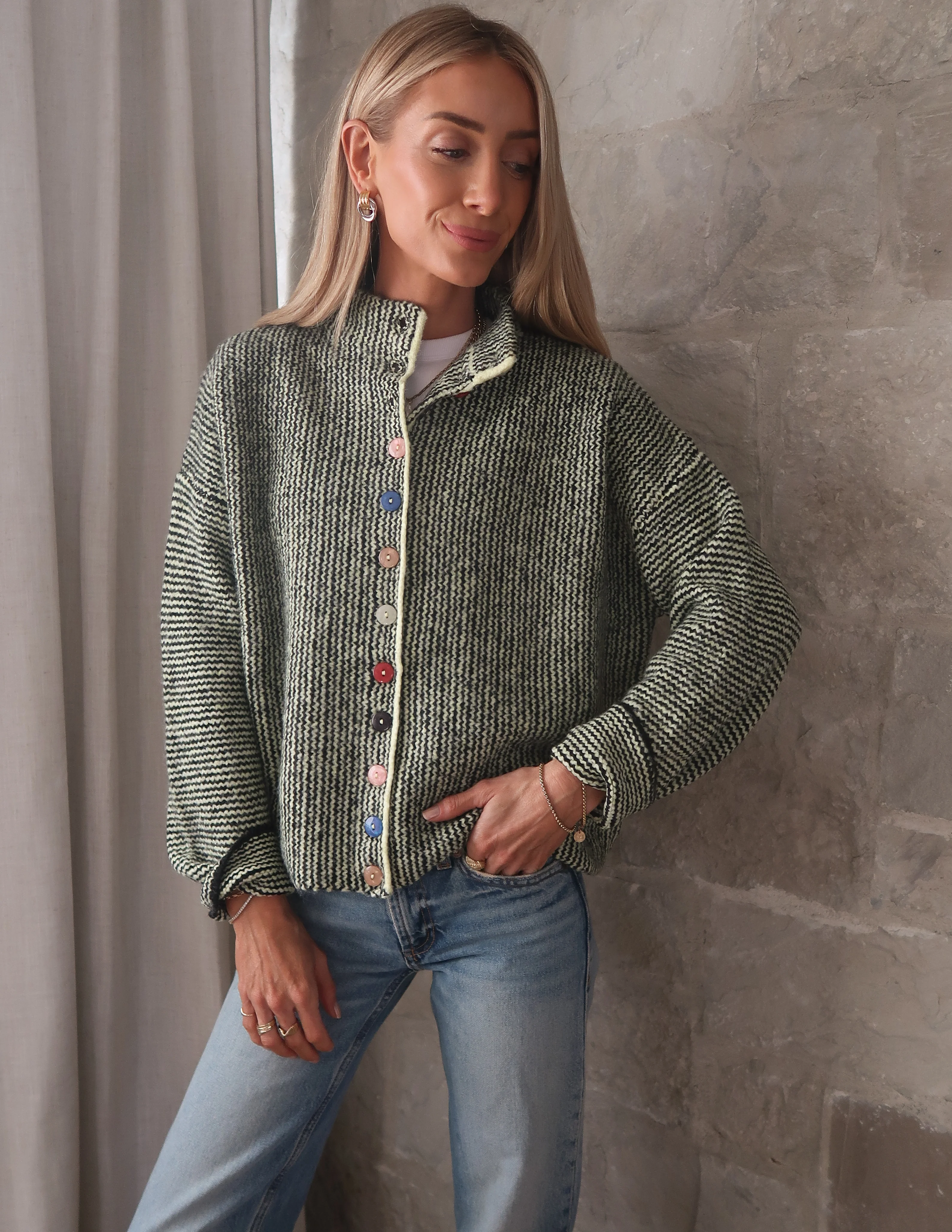 Mabel Mix Button Cardigan - Image 13