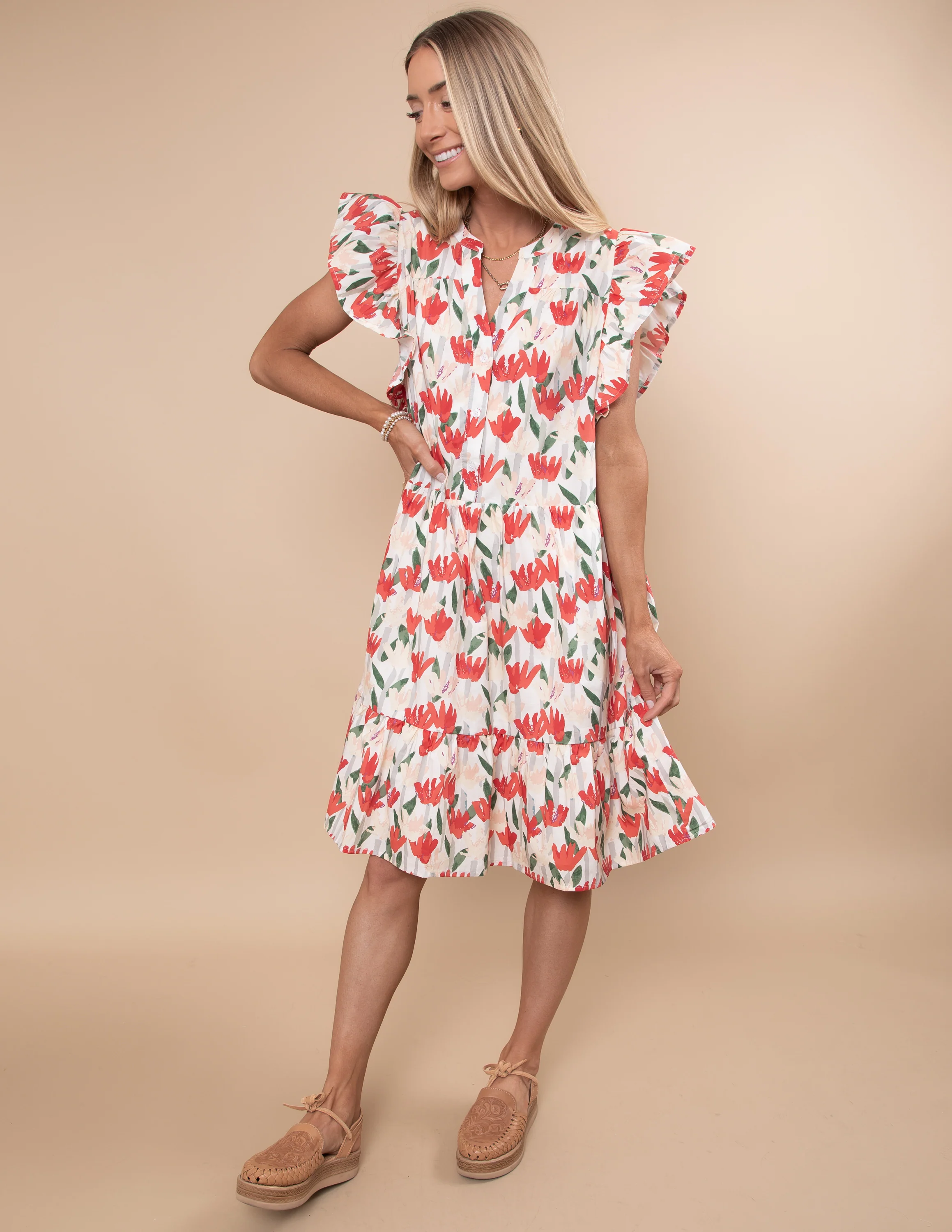 Marian Floral Dress - Image 6