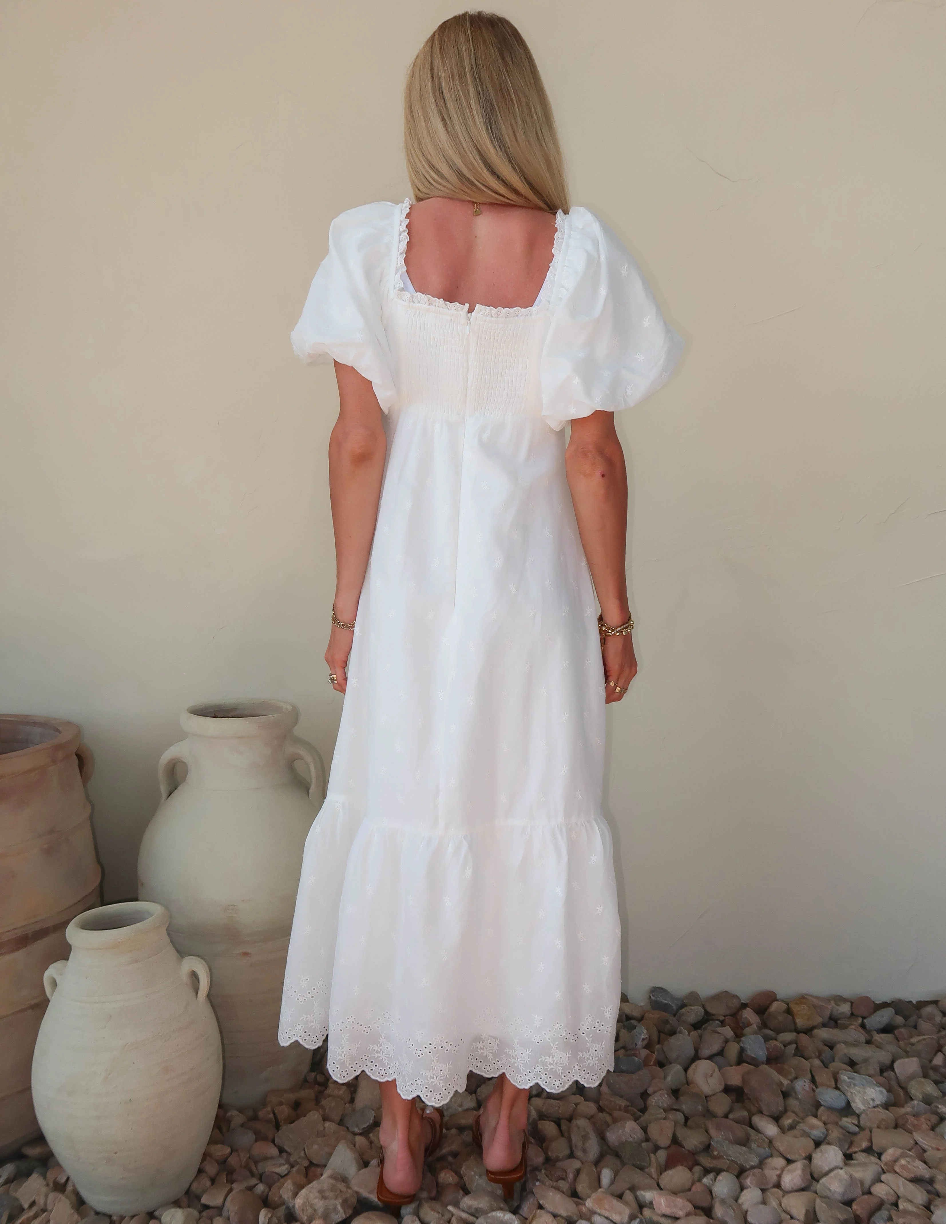 Matilda Eyelet Midi Dress - Image 4