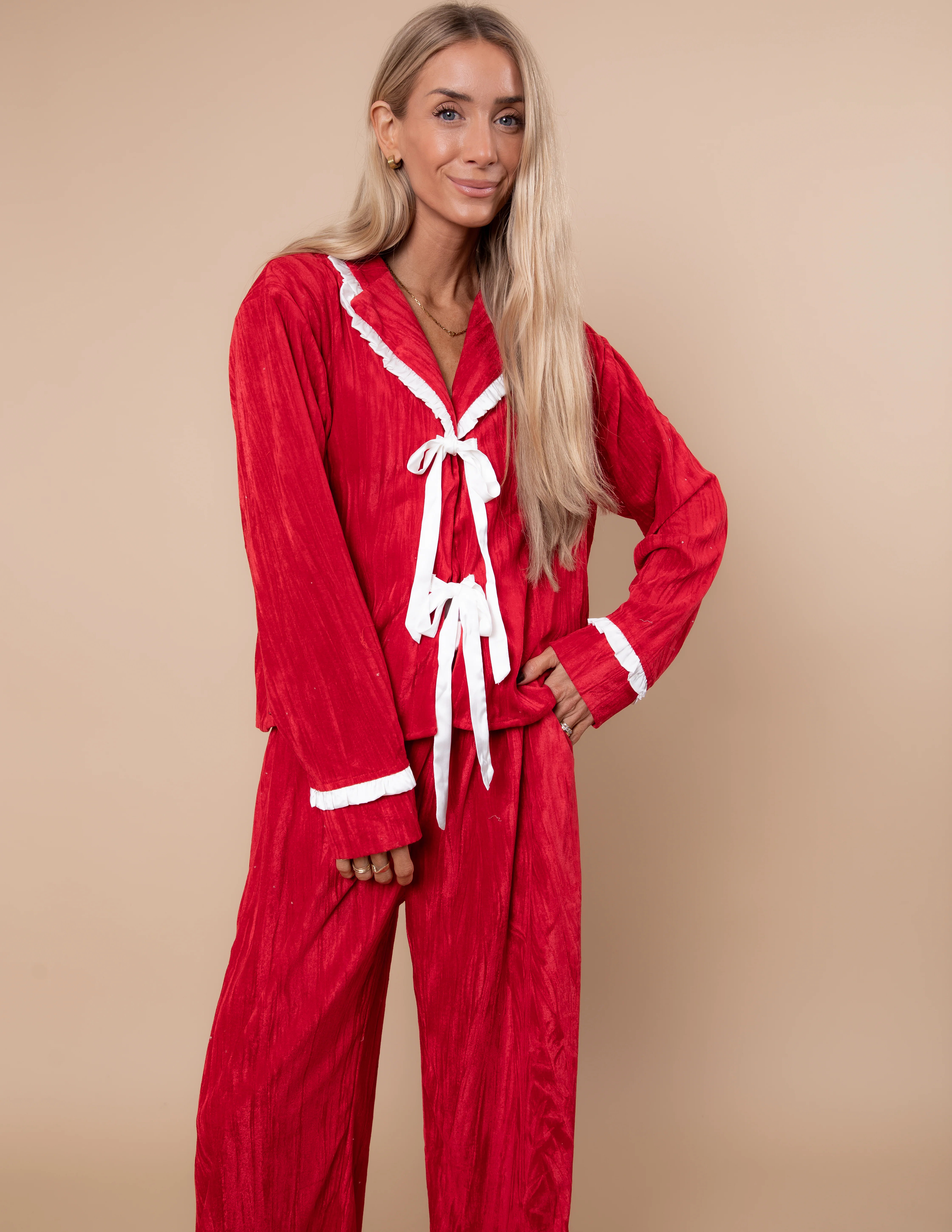 Merry Velvet Pajama Set - Image 3