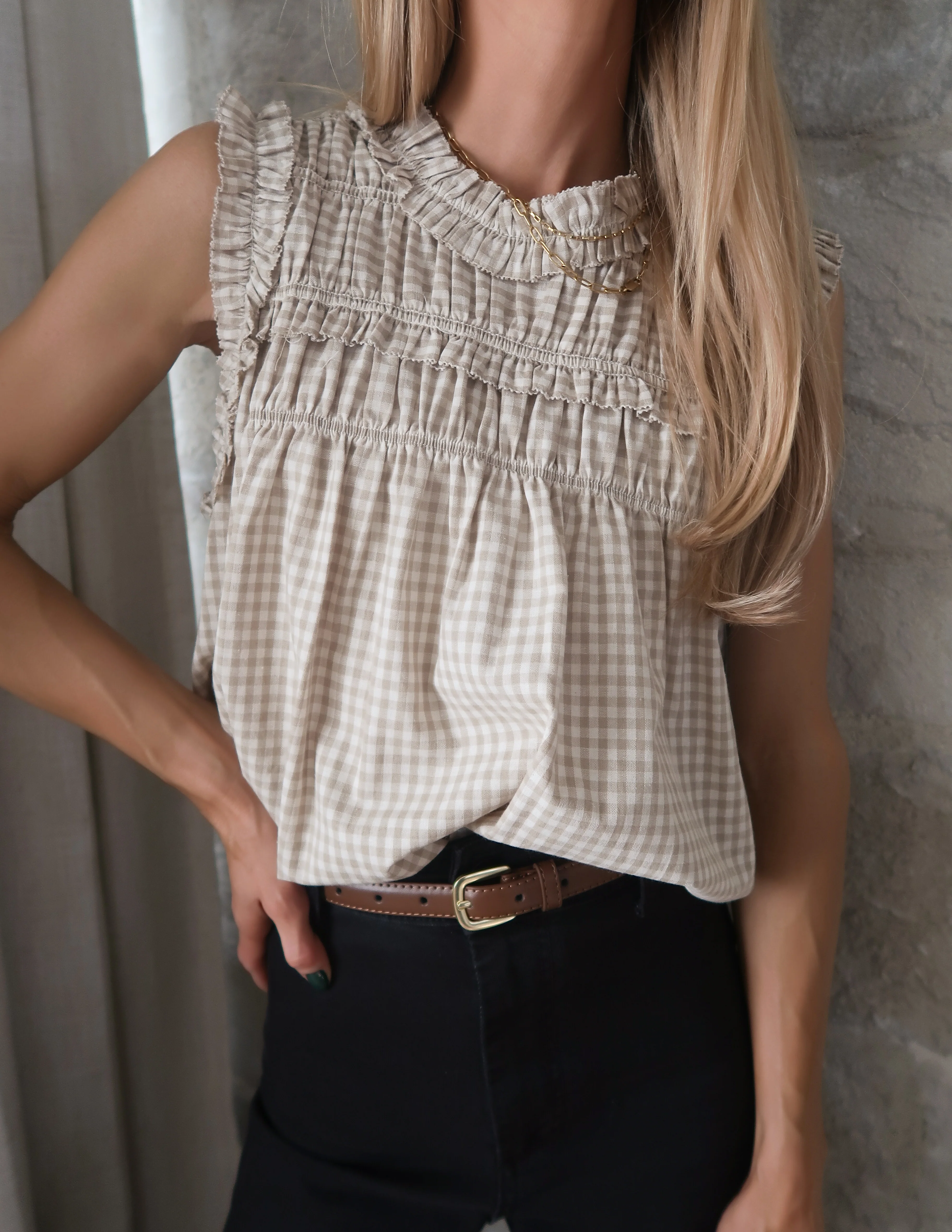 Millie Meadow Gingham Top - Image 3