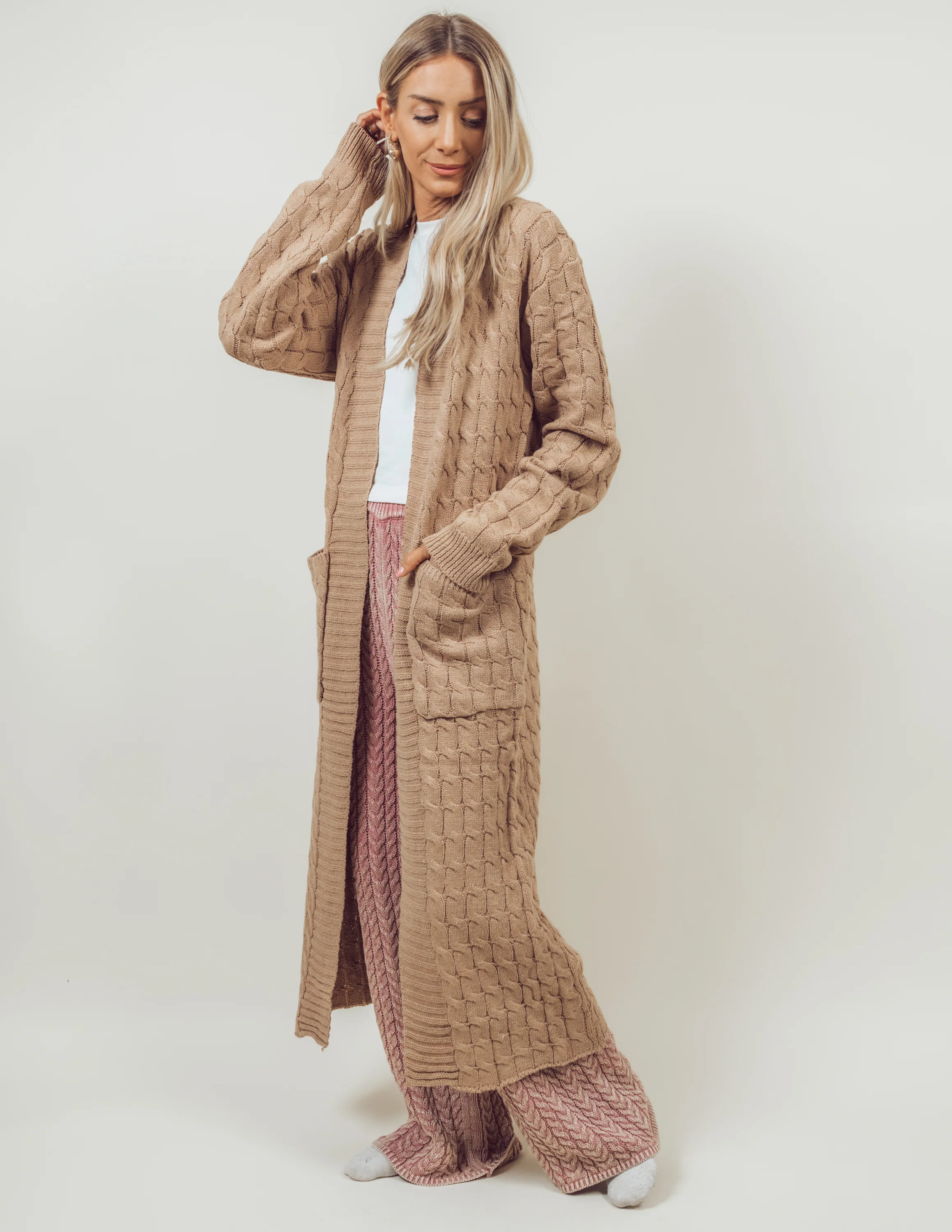 Paula Cable Knit Cardigan - Image 3