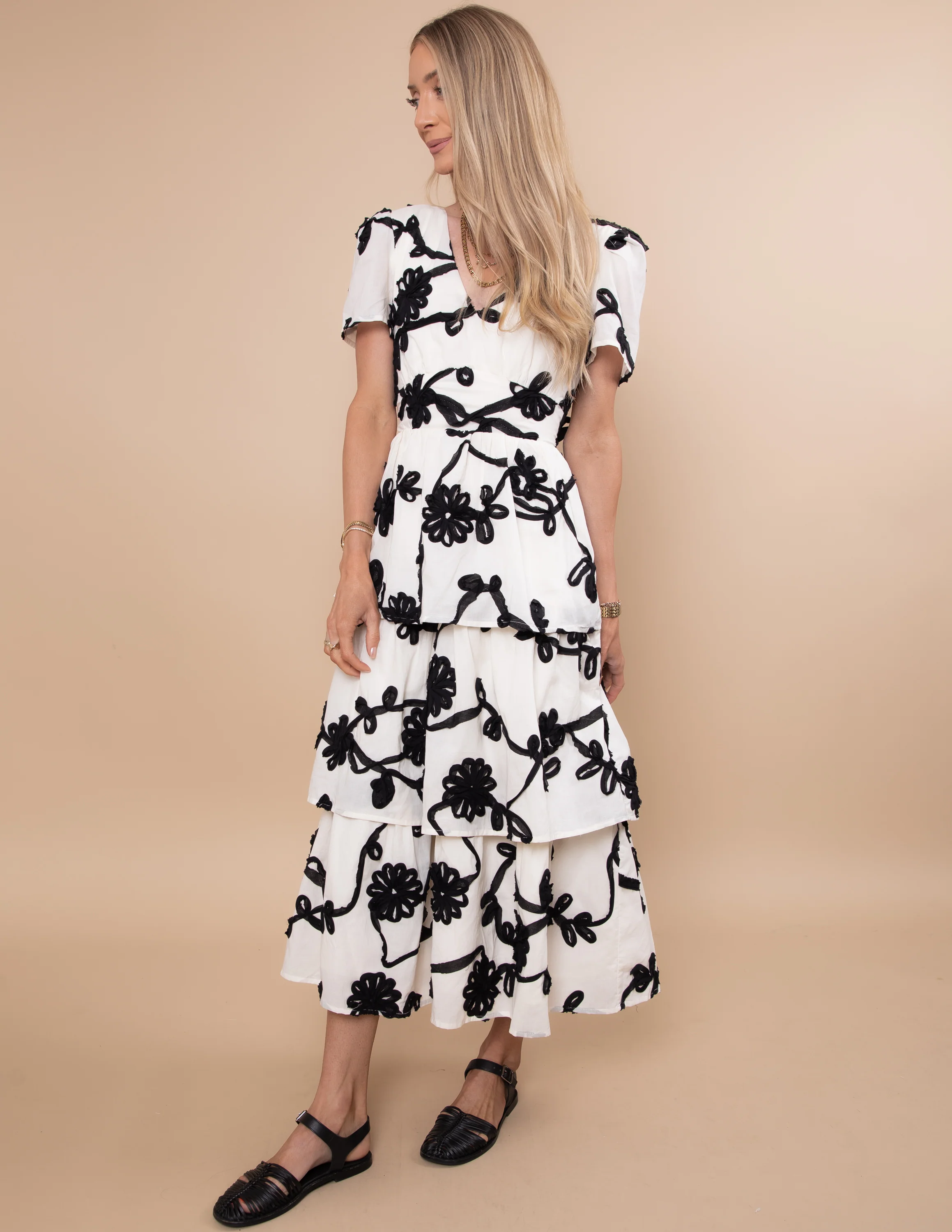 Petal Stitch Midi Dress - Image 5