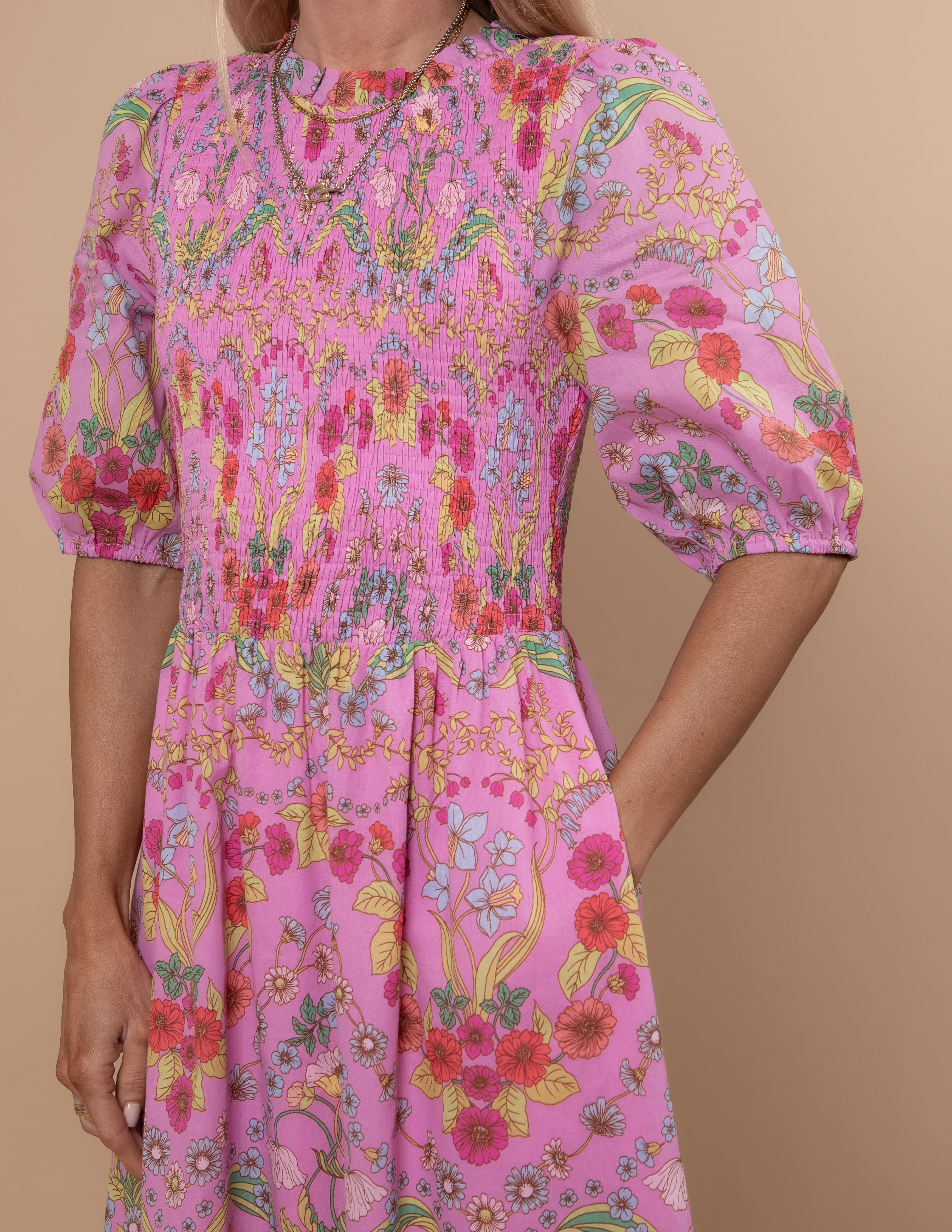 Ramsie Floral Smocked Maxi Dress - Image 4