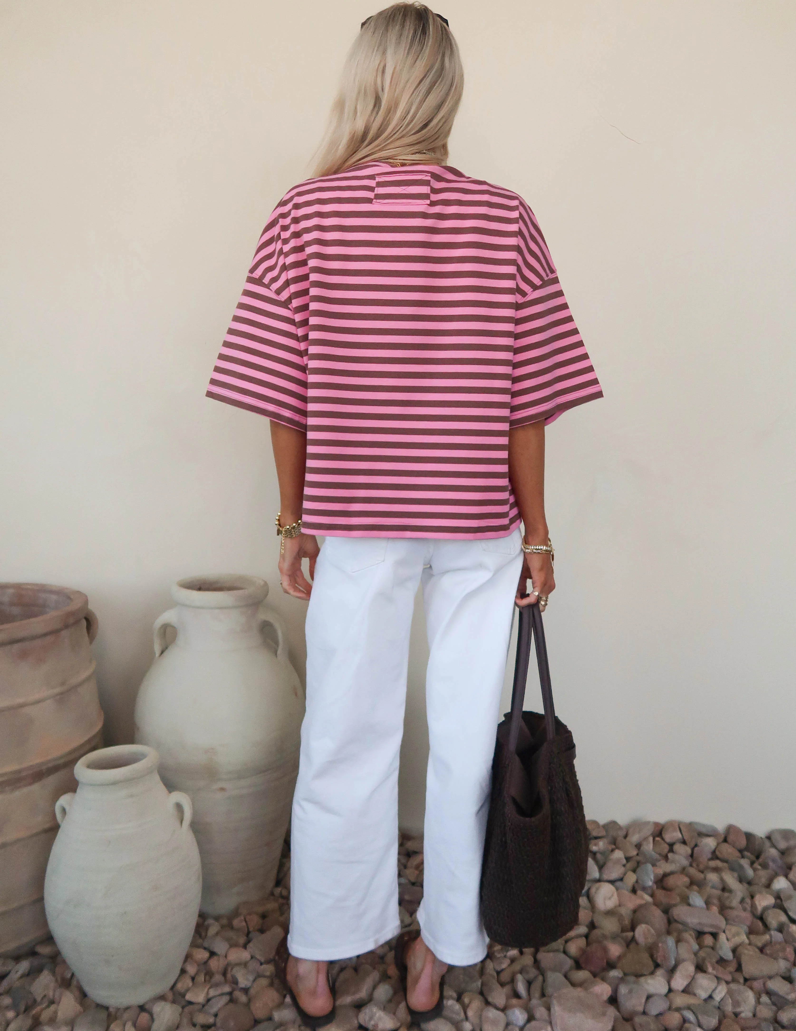 Riviera Striped Boyfriend Tee - Image 14