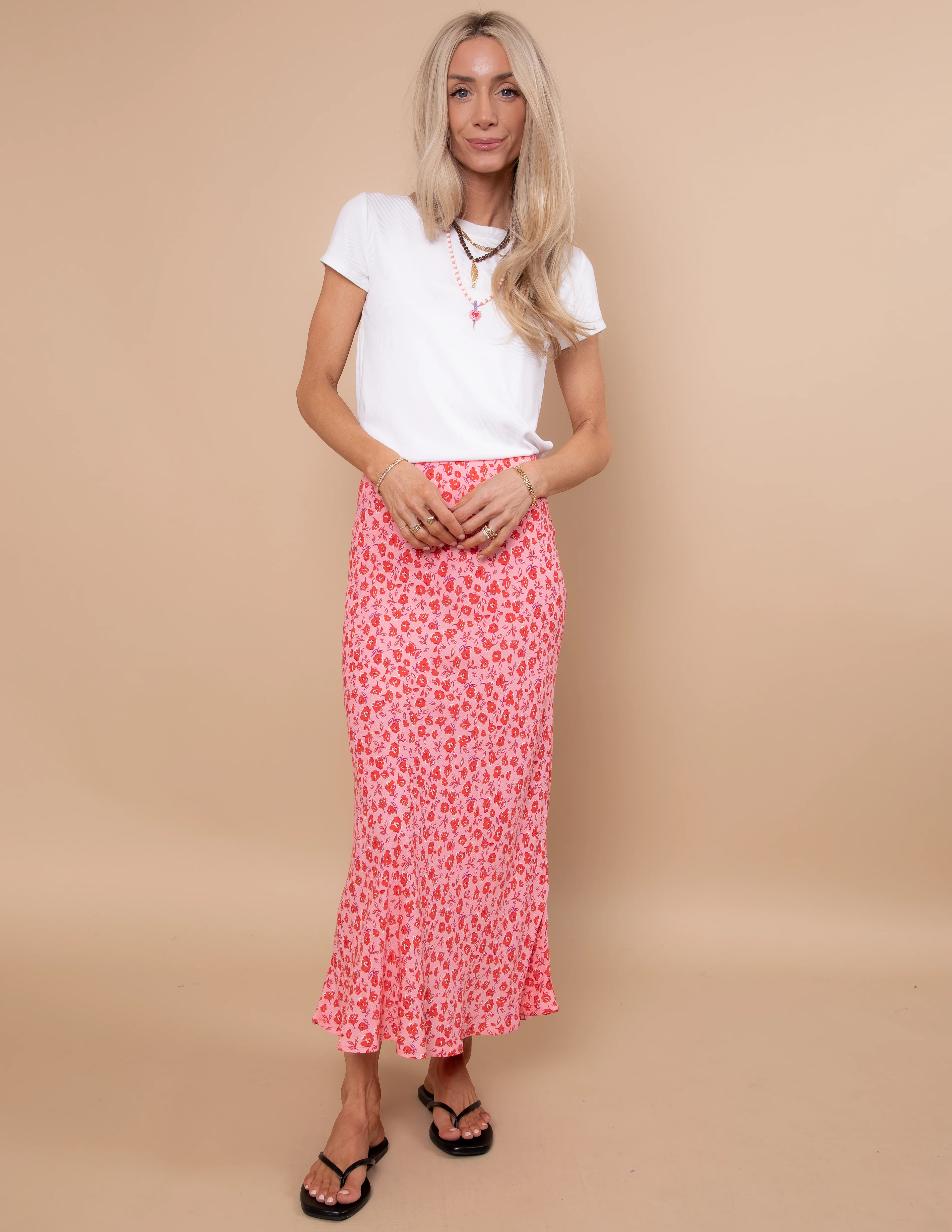 Rose Kissed Midi Skirt - Image 4