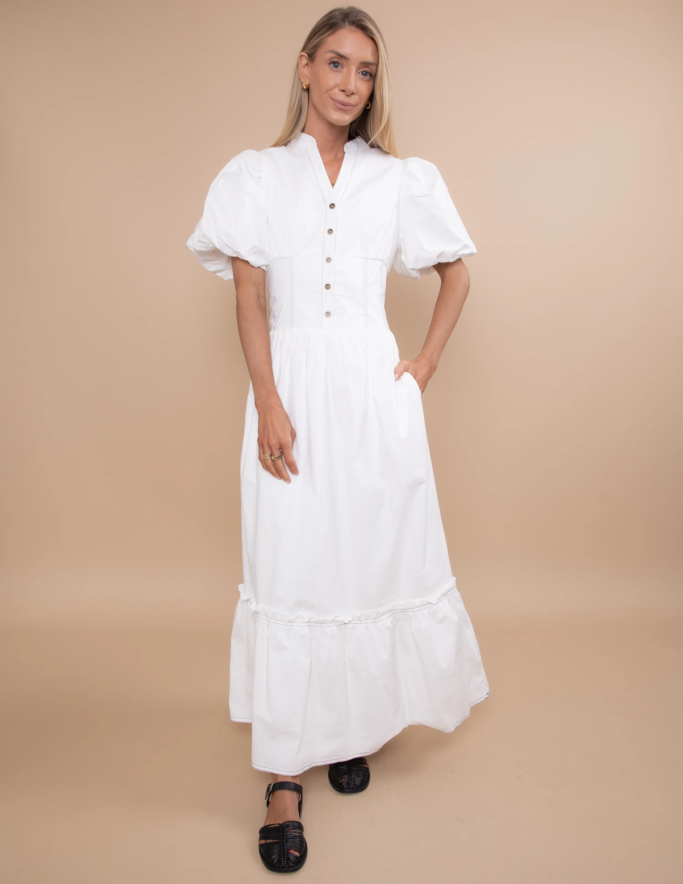 Serenity Smocked Dress - Image 2