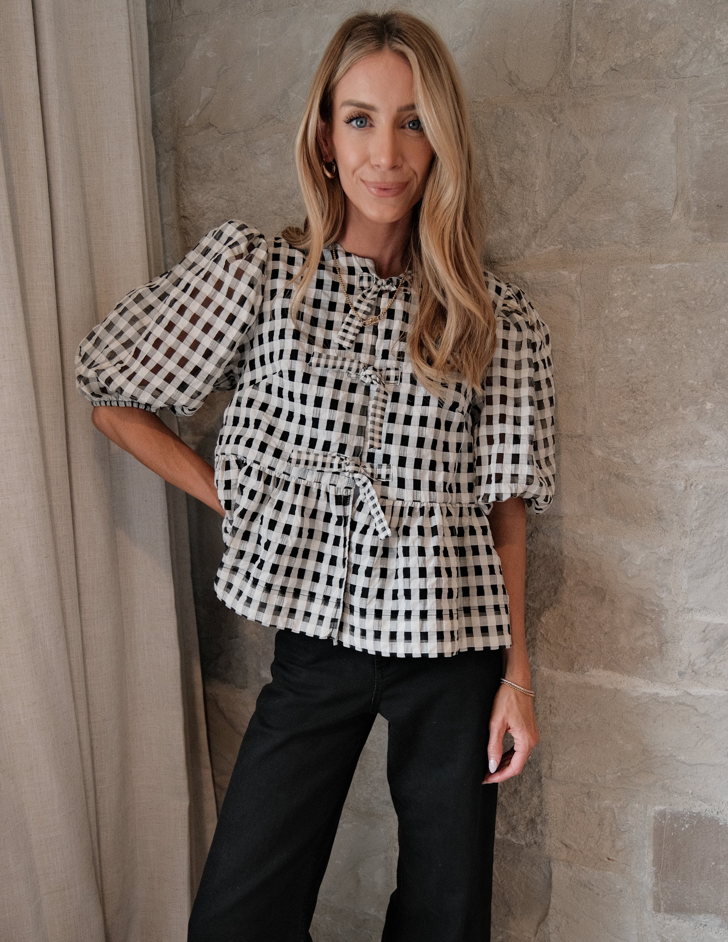 Sharna Gingham Top - Image 2