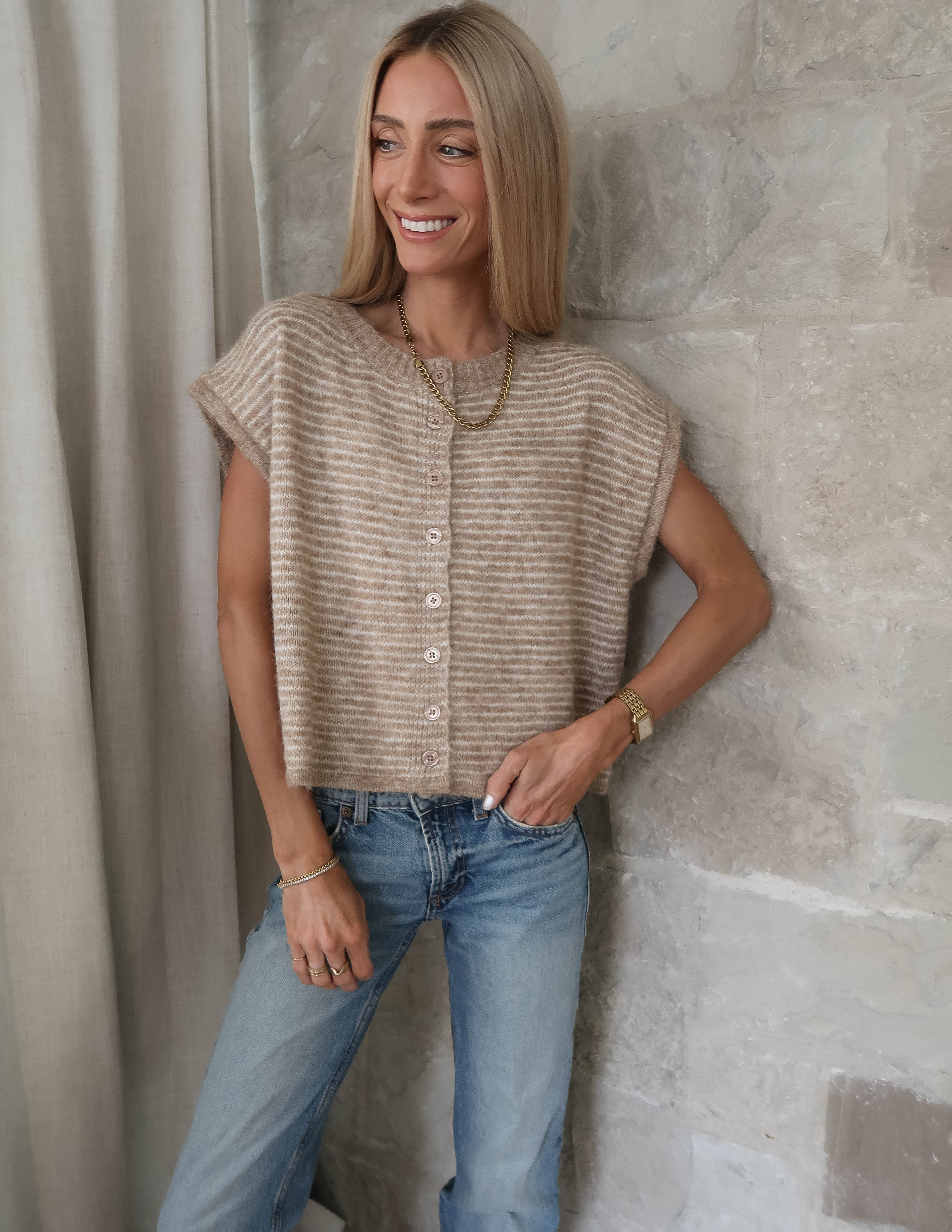 Soft Days Striped Top - Image 6