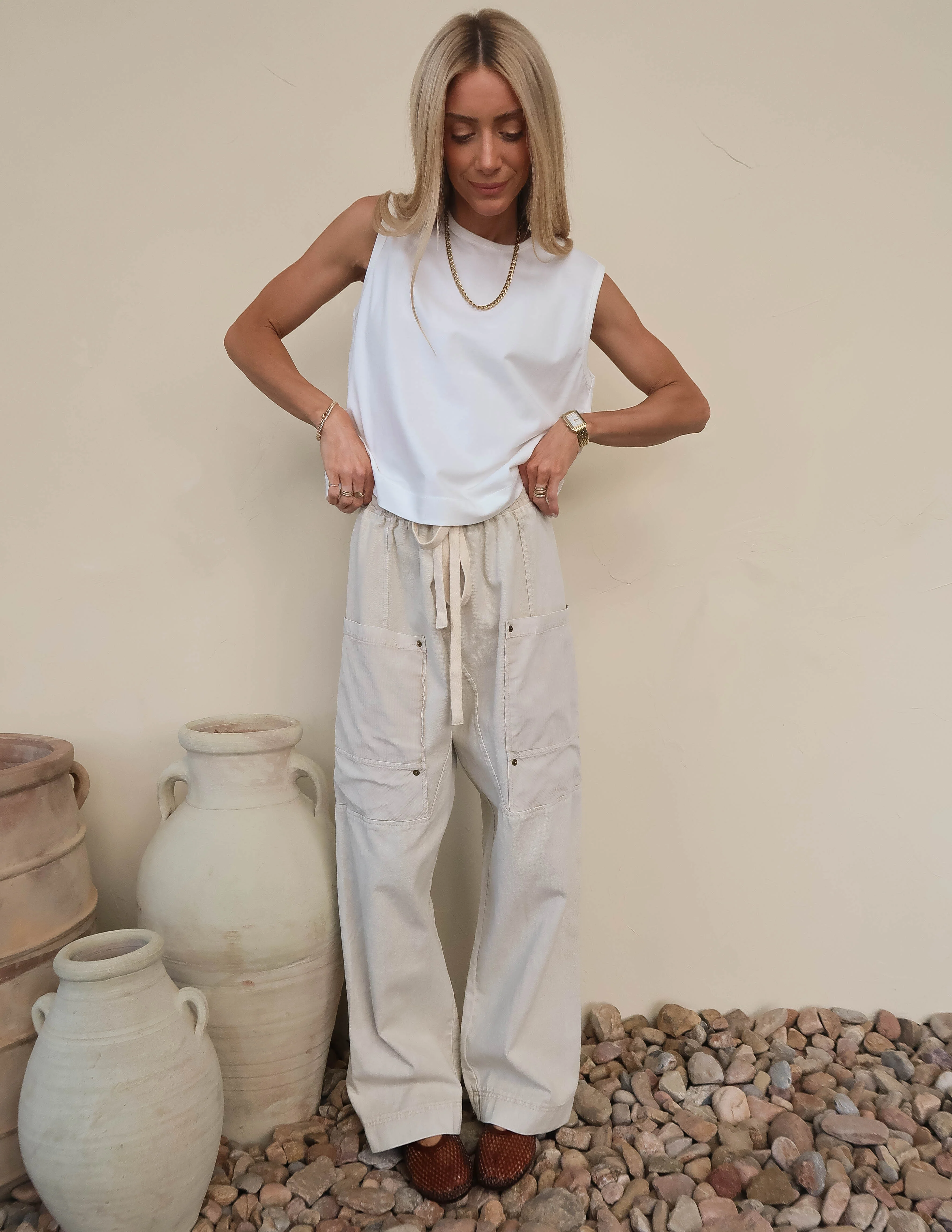 Soft Dune Drawstring Pants