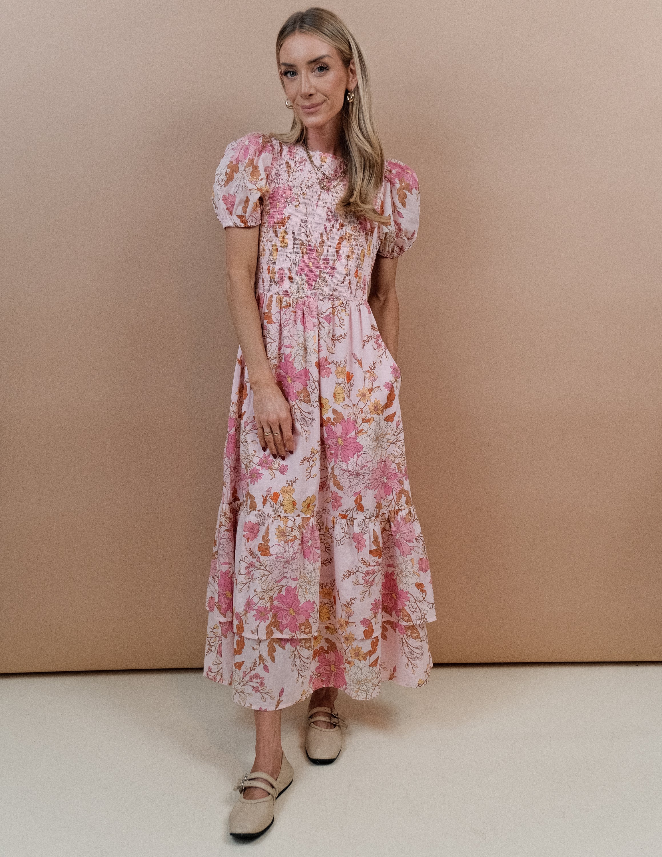 Solanda Floral Midi Dress - Image 5