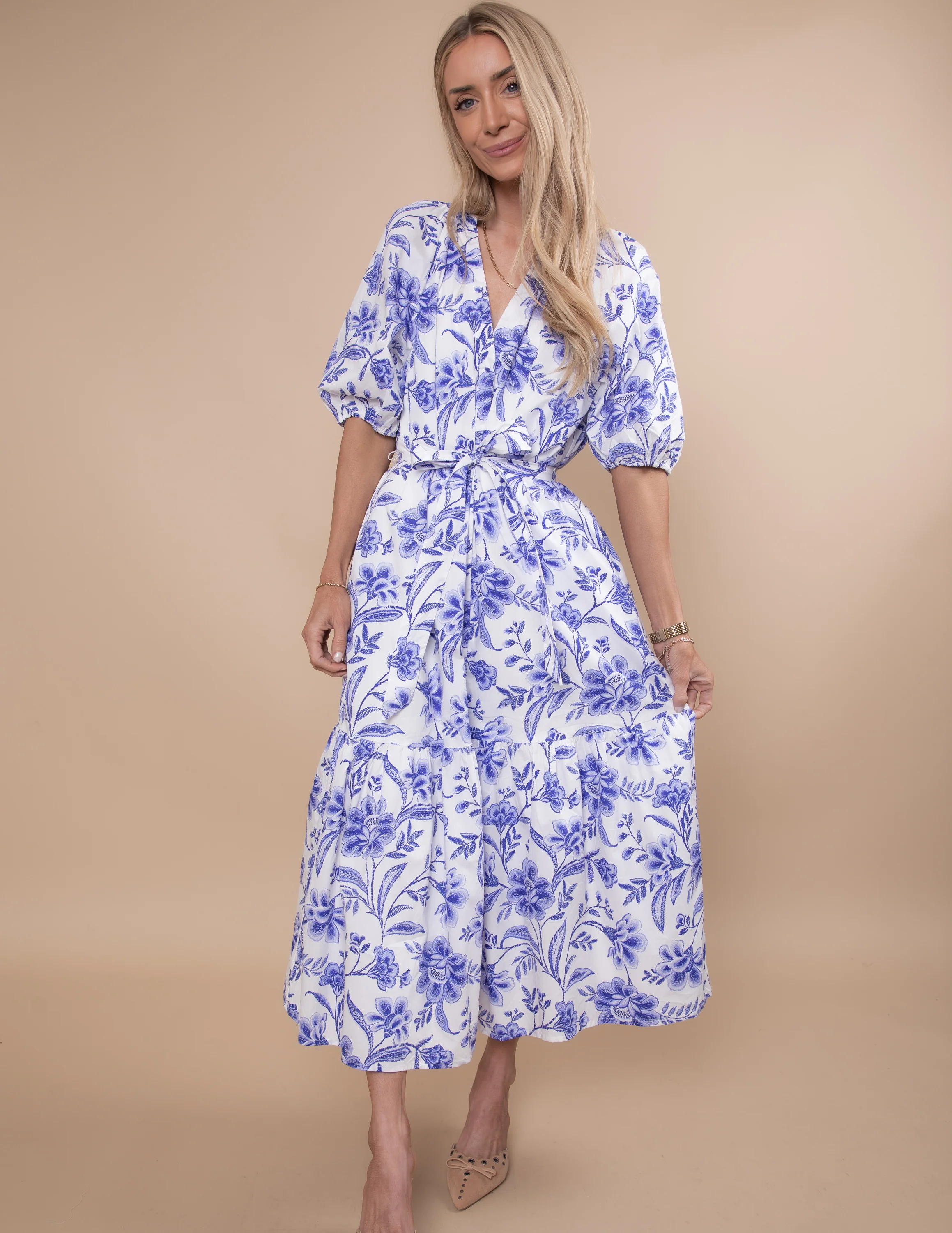 Stewart Floral Midi Dress - Image 2