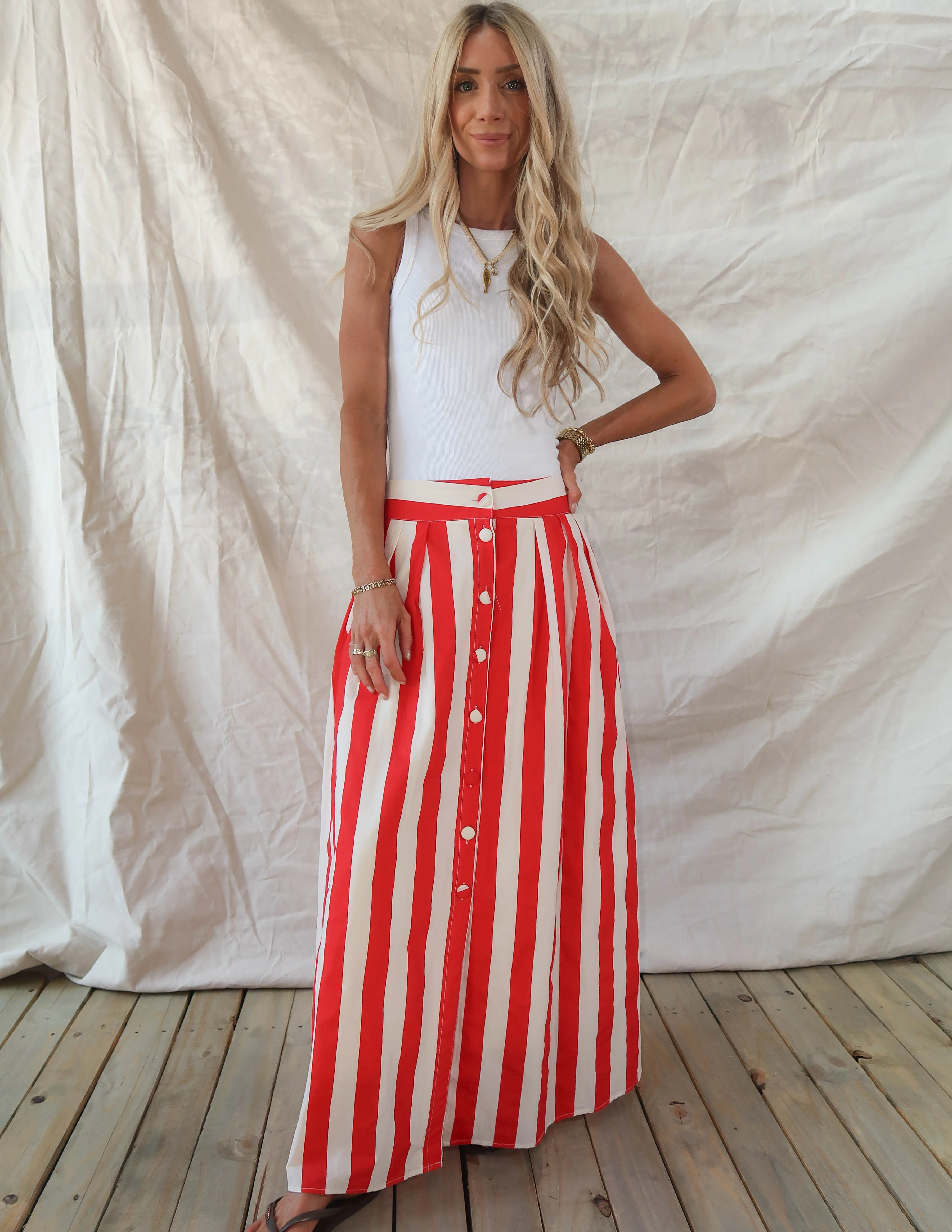 Verona Striped Skirt - Image 2